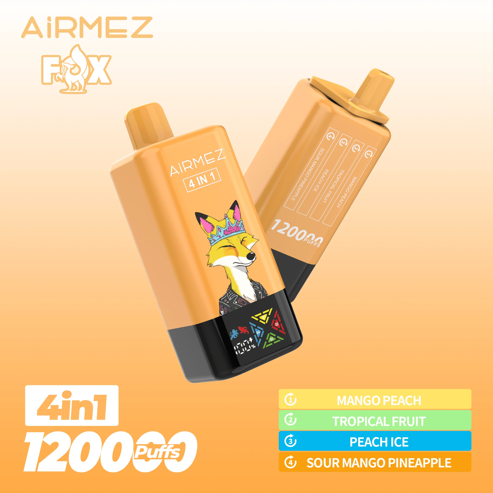 Airmez Fox 120000パフ 4-in-1 使い捨て電子タバコ - image 10