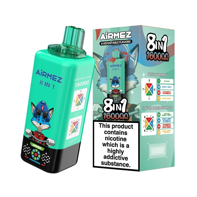 Airmez 160000パフ 8-in-1 使い捨て電子タバコ - image 8
