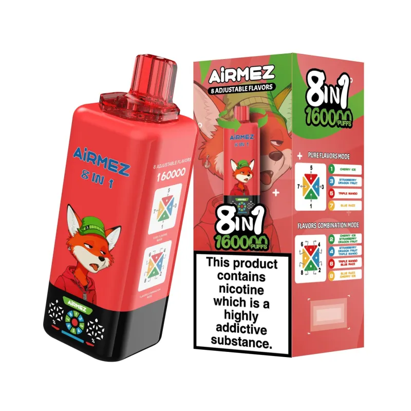 Airmez 160000パフ 8-in-1 使い捨て電子タバコ - image 12