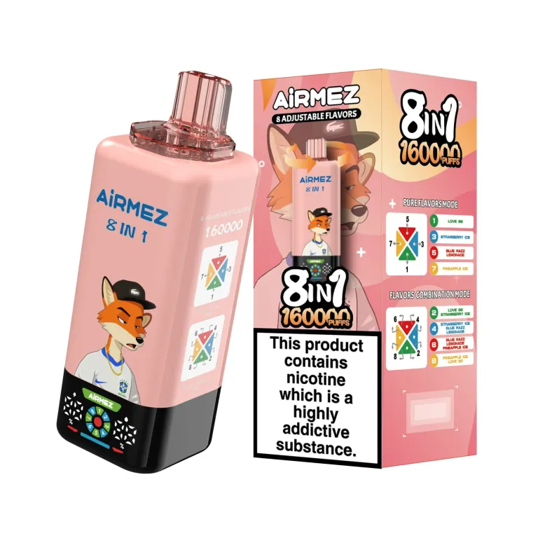 Airmez 160000パフ 8-in-1 使い捨て電子タバコ - image 11