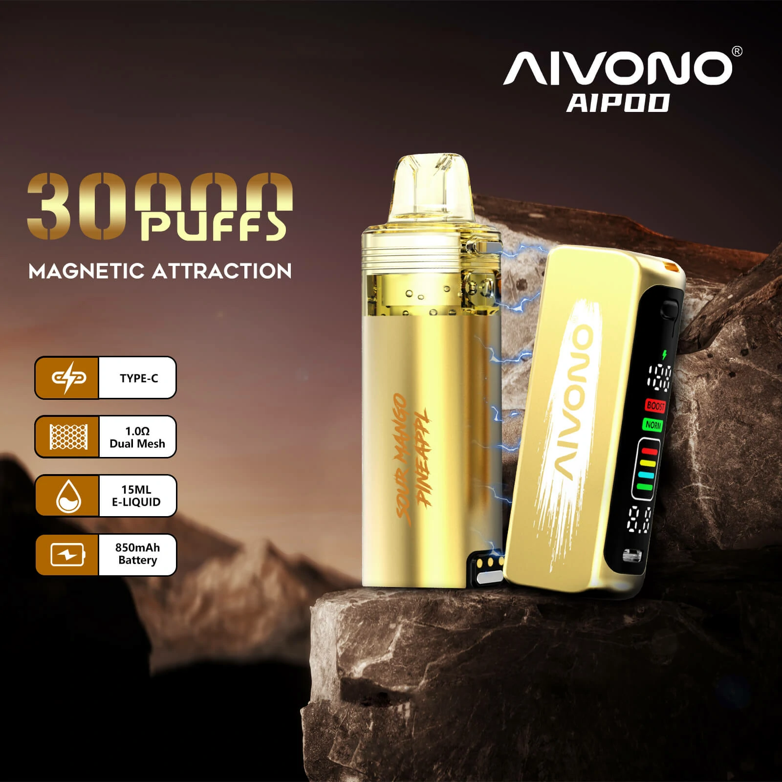 AIVONO AIM AIPOD KIT 30000パフ 使い捨て電子タバコ - image 2
