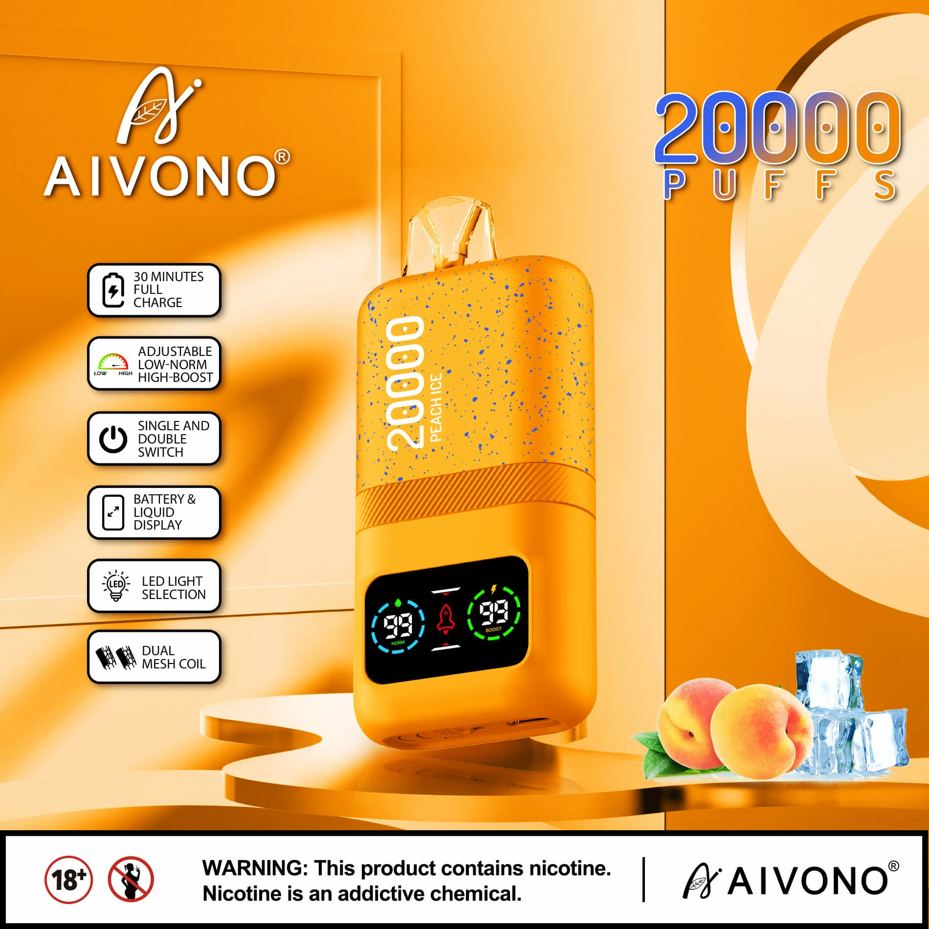 AIVONO AIM MAGIC 20000パフ 使い捨て電子タバコ - image 4