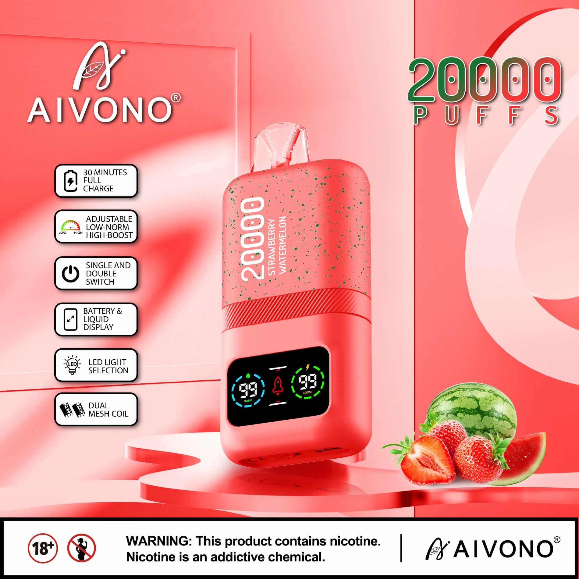 AIVONO AIM MAGIC 20000パフ 使い捨て電子タバコ - image 9