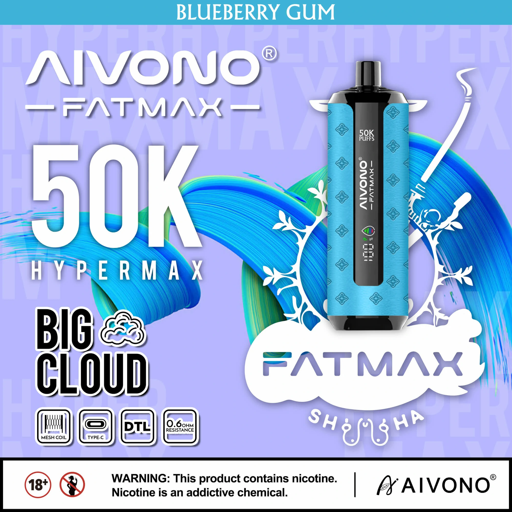 Aivono AIM FATMAX 50000パフ 使い捨て電子タバコ - image 2