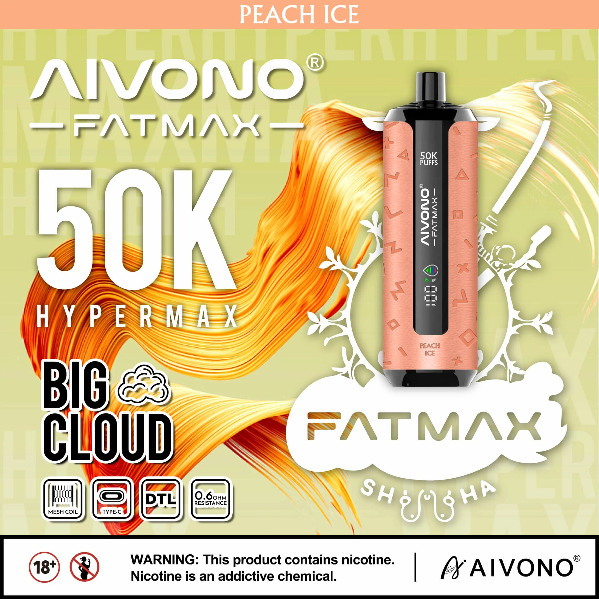 Aivono AIM FATMAX 50000パフ 使い捨て電子タバコ - image 6