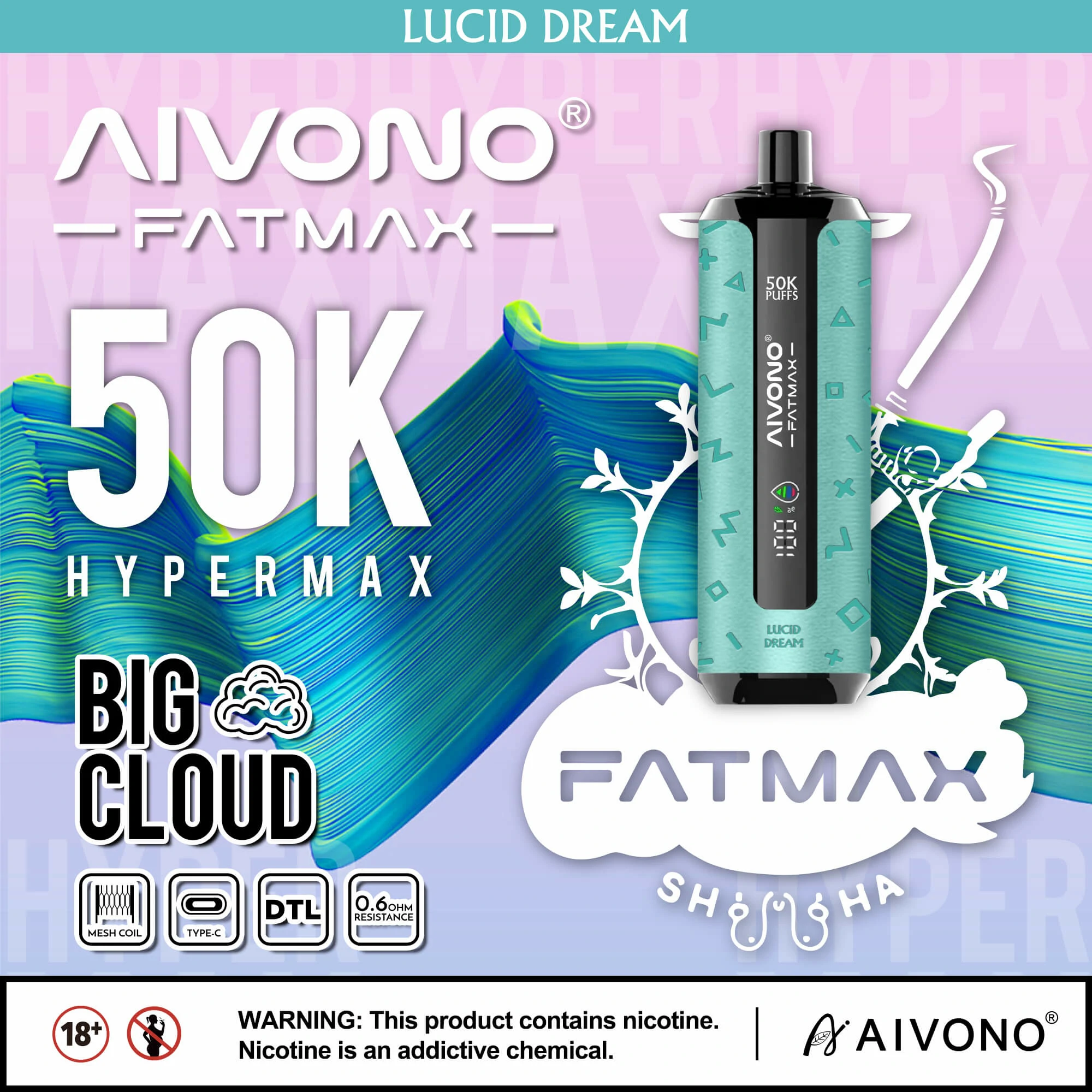 Aivono AIM FATMAX 50000パフ 使い捨て電子タバコ - image 5