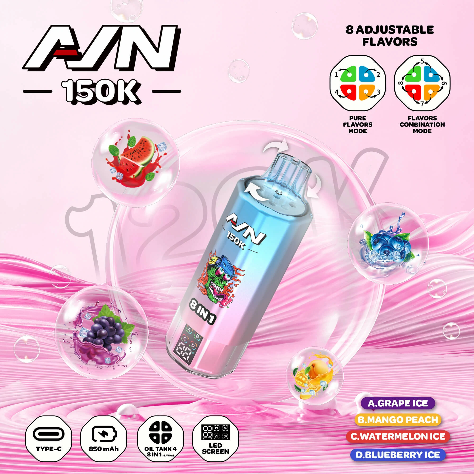 AIVONO AIM AVN 150000パフ 4-in-1 使い捨て電子タバコ - image 6