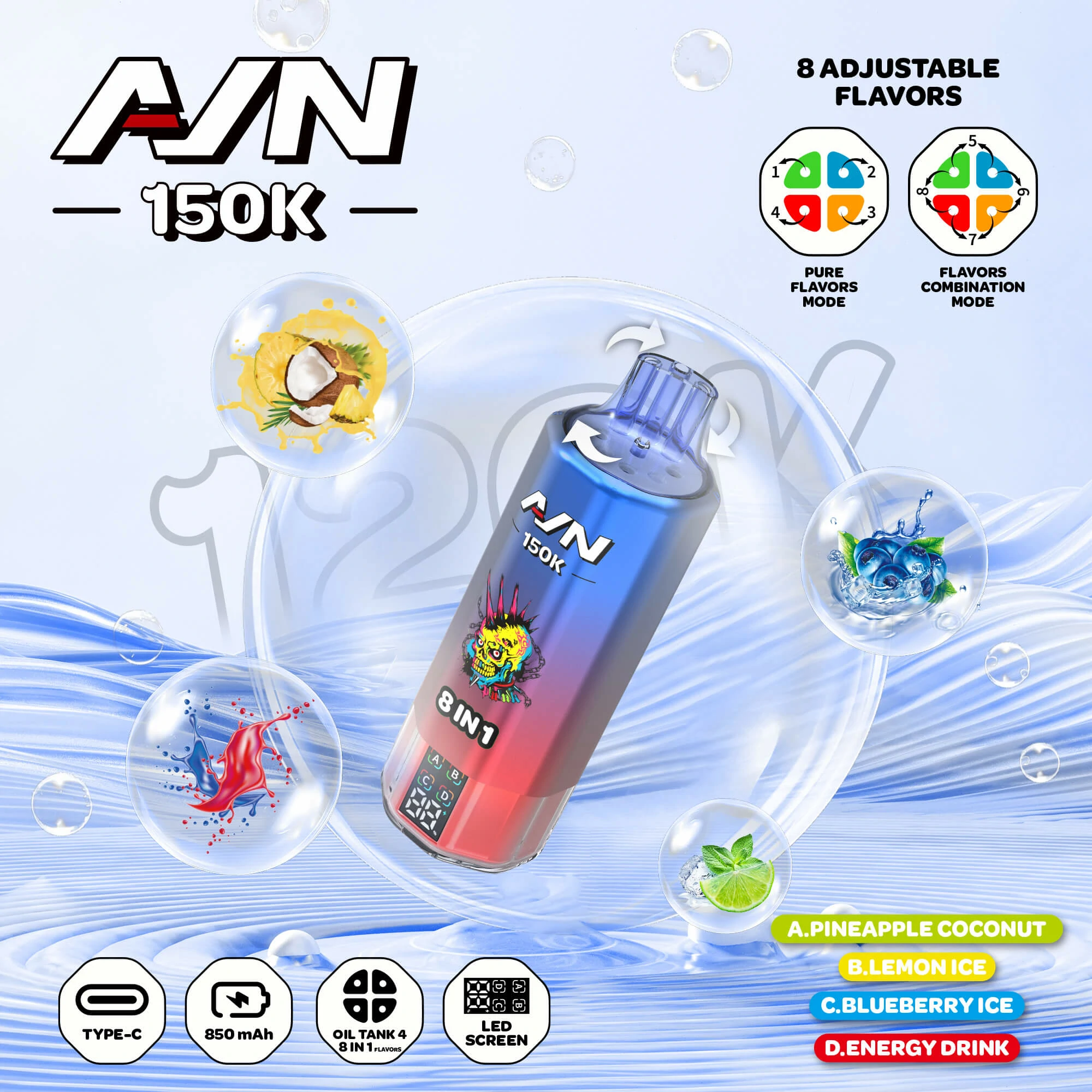 AIVONO AIM AVN 150000パフ 4-in-1 使い捨て電子タバコ - image 10