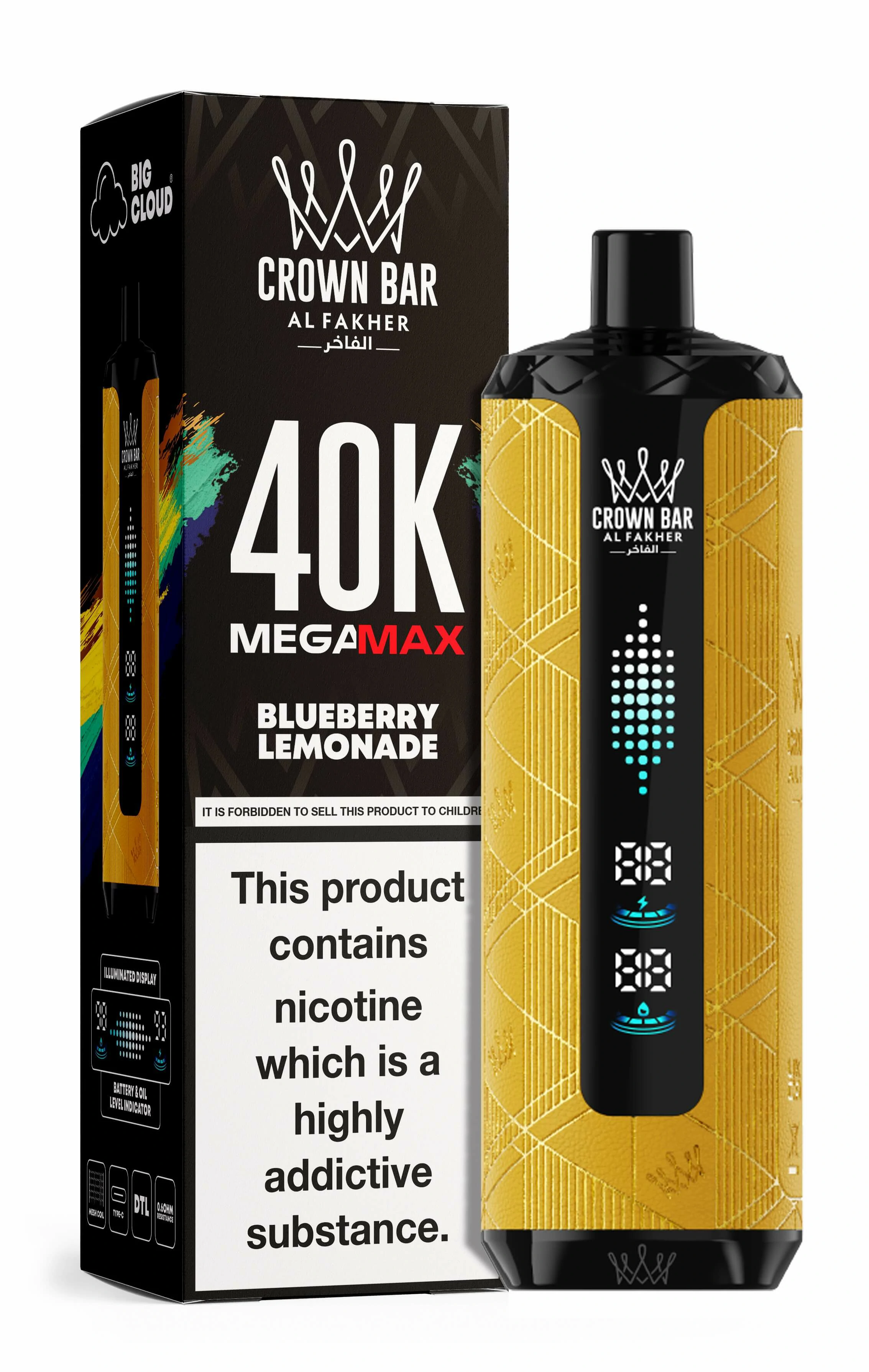 Al Fakher Mega Max 40000パフ 使い捨て電子タバコ - image 9
