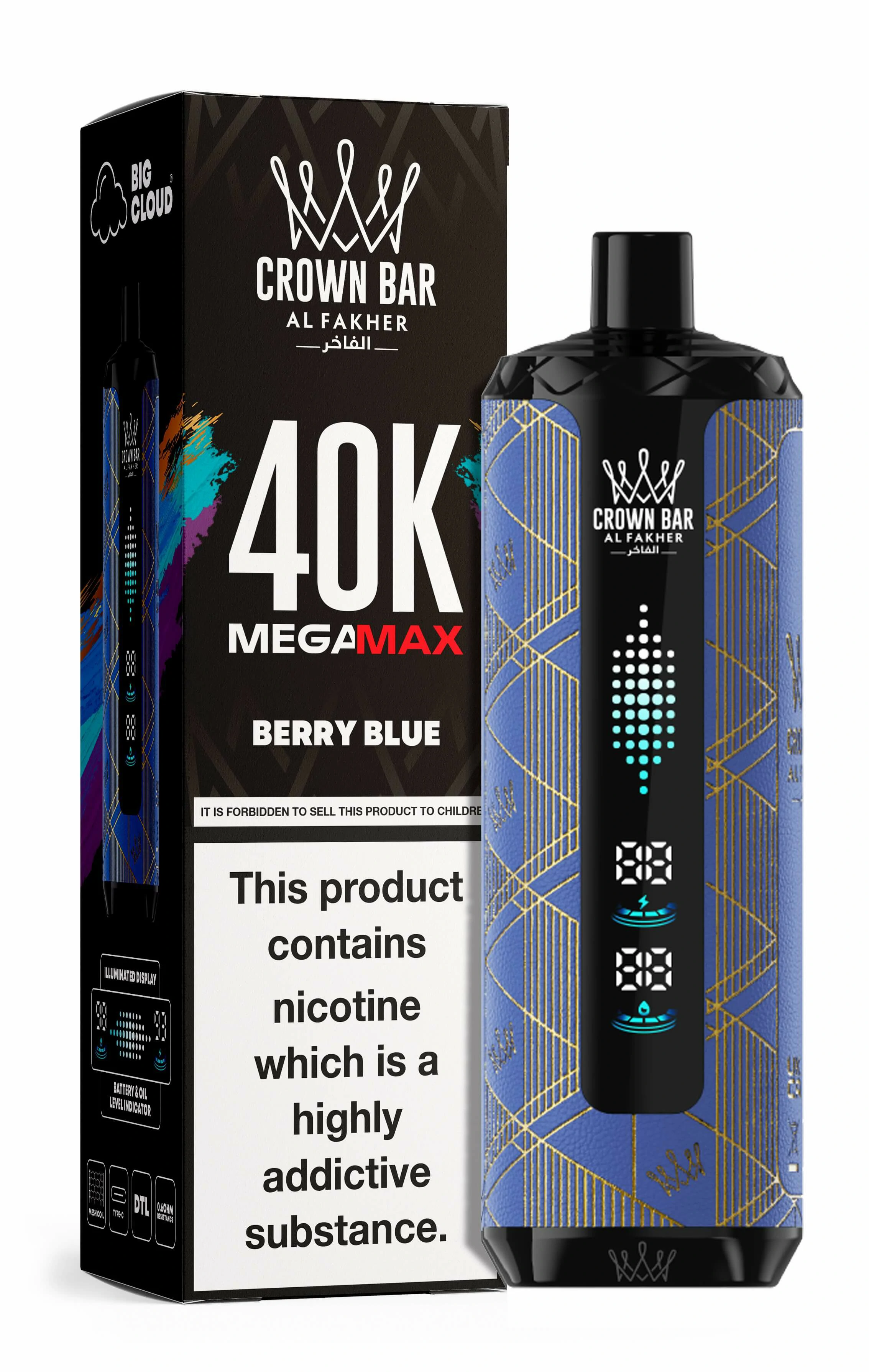 Al Fakher Mega Max 40000パフ 使い捨て電子タバコ - image 5