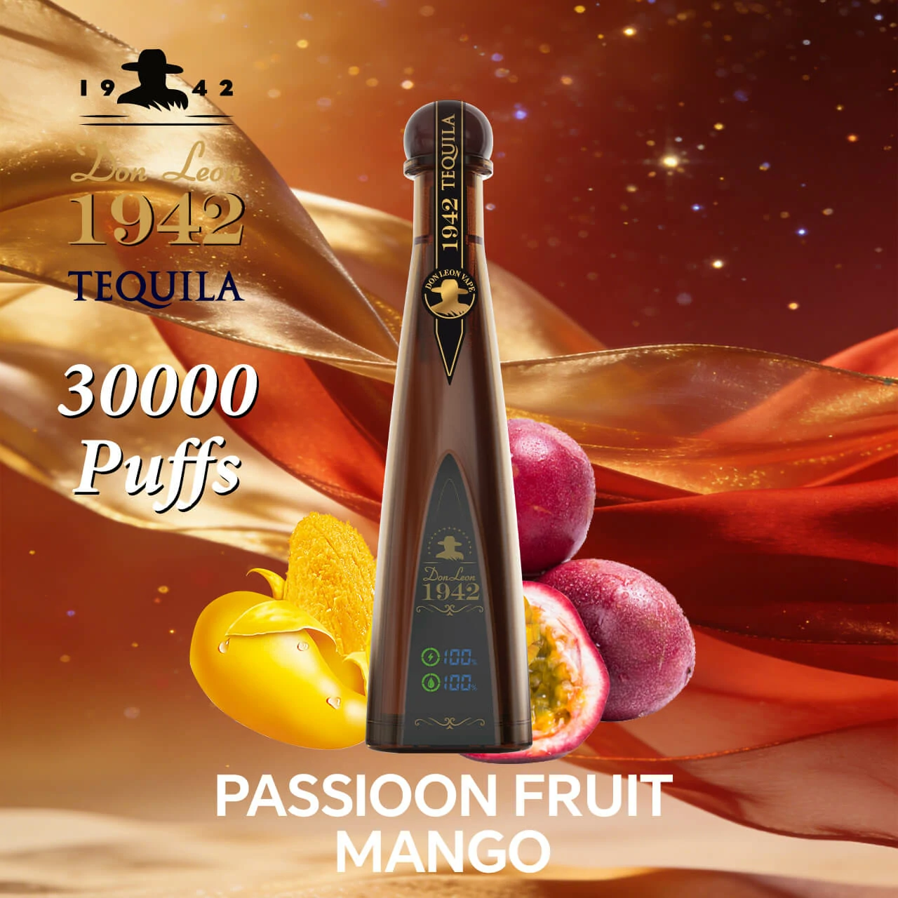 Azul Solaris Tequila Don Leon 1942 30000パフ 使い捨て電子タバコ - image 10