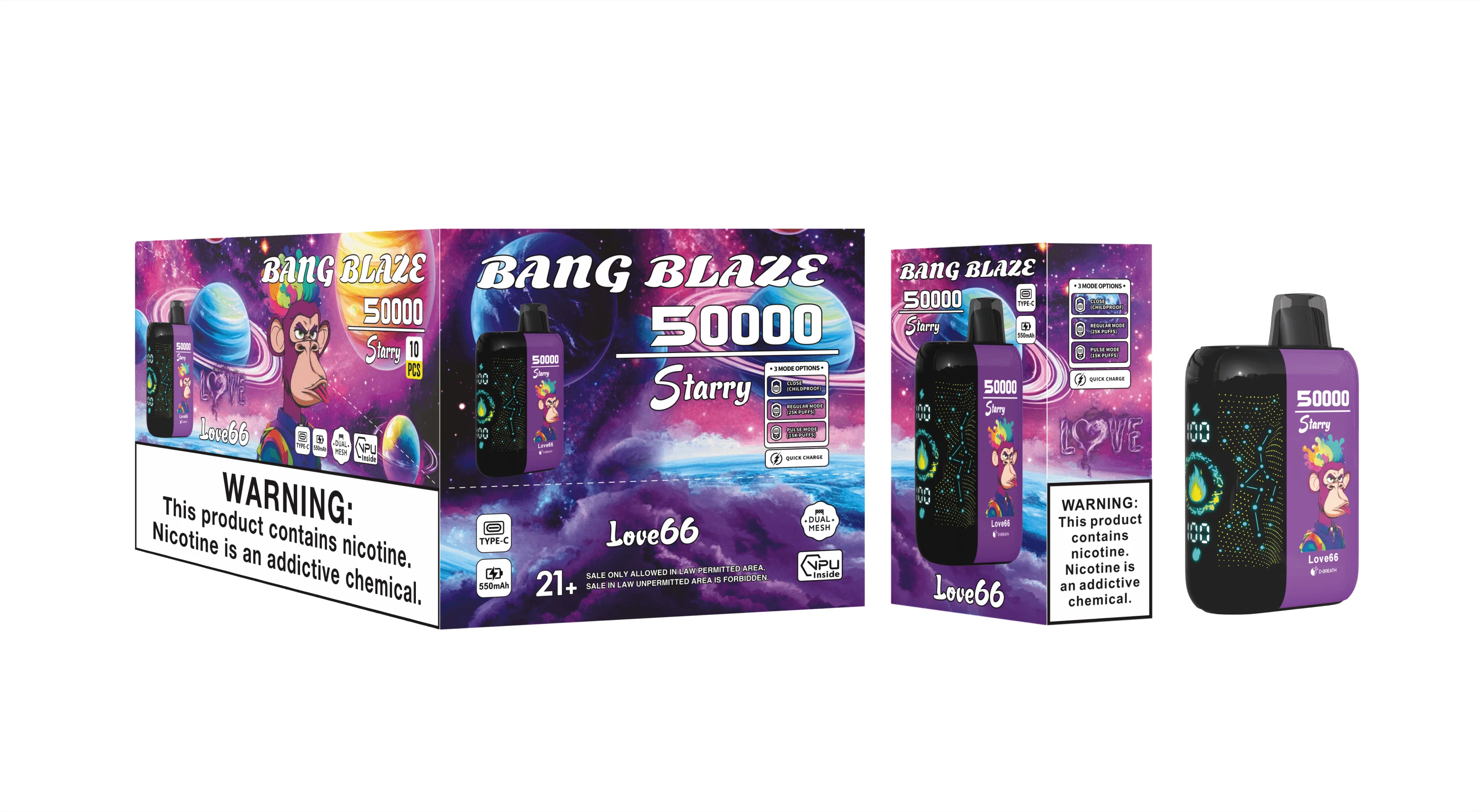 Bang Blaze Starry 50000パフ 使い捨て電子タバコ - image 5