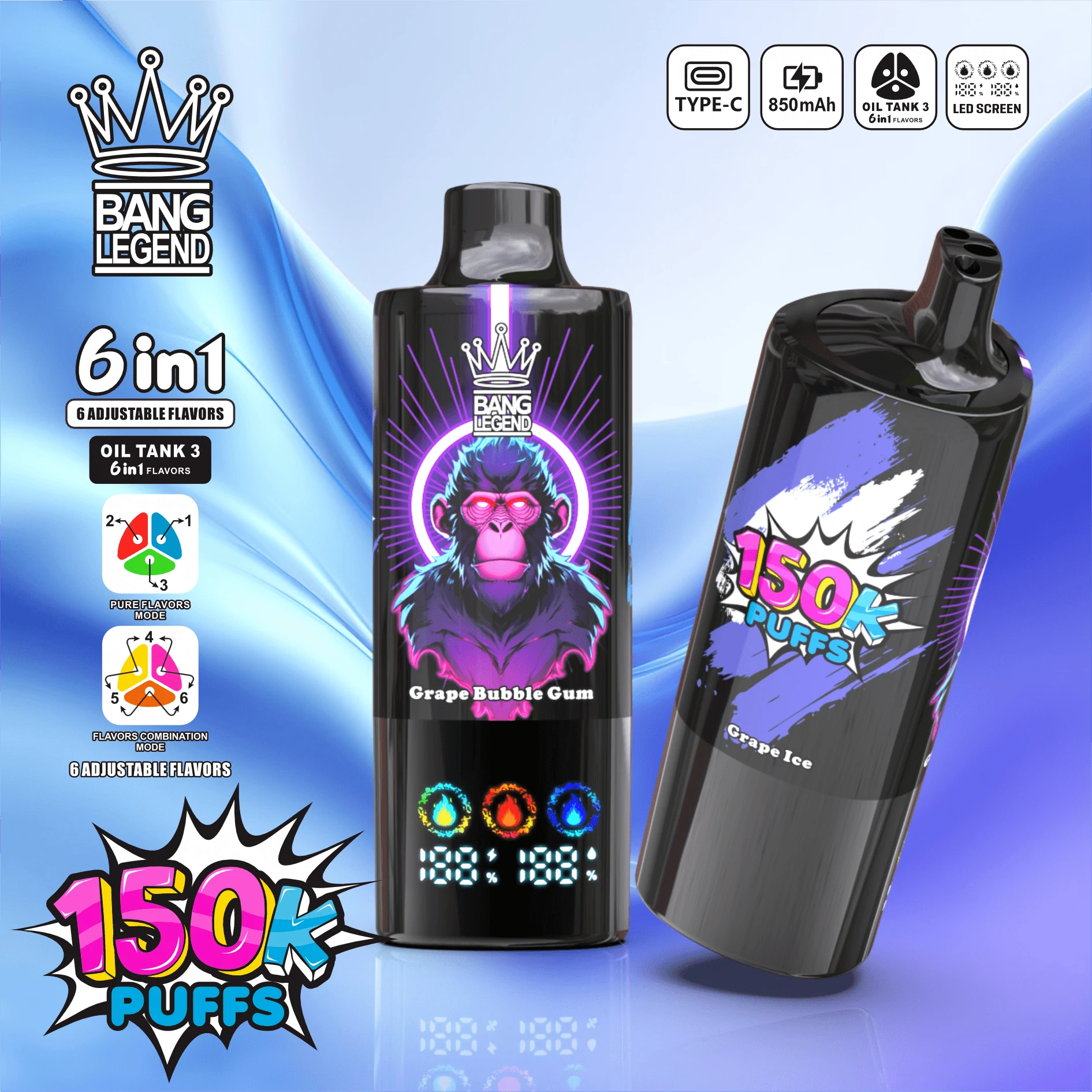 Bang Legend 150000パフ 使い捨て電子タバコ - image 6