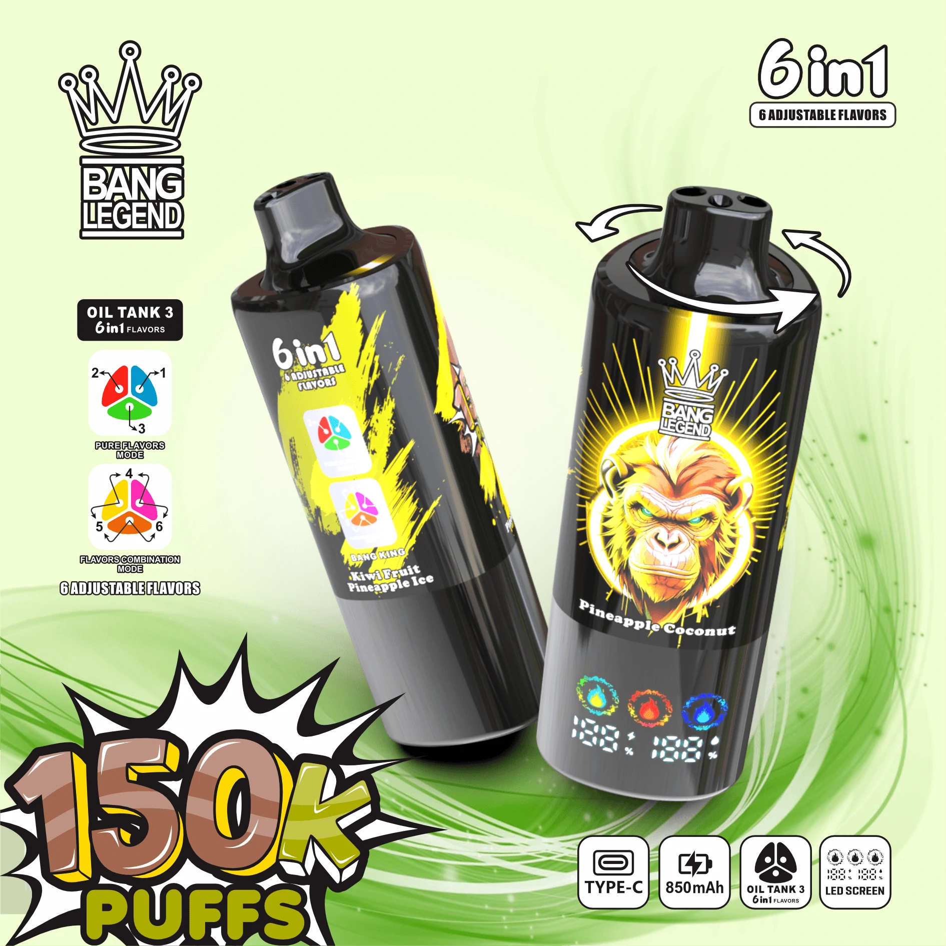 Bang Legend 150000パフ 使い捨て電子タバコ - image 2