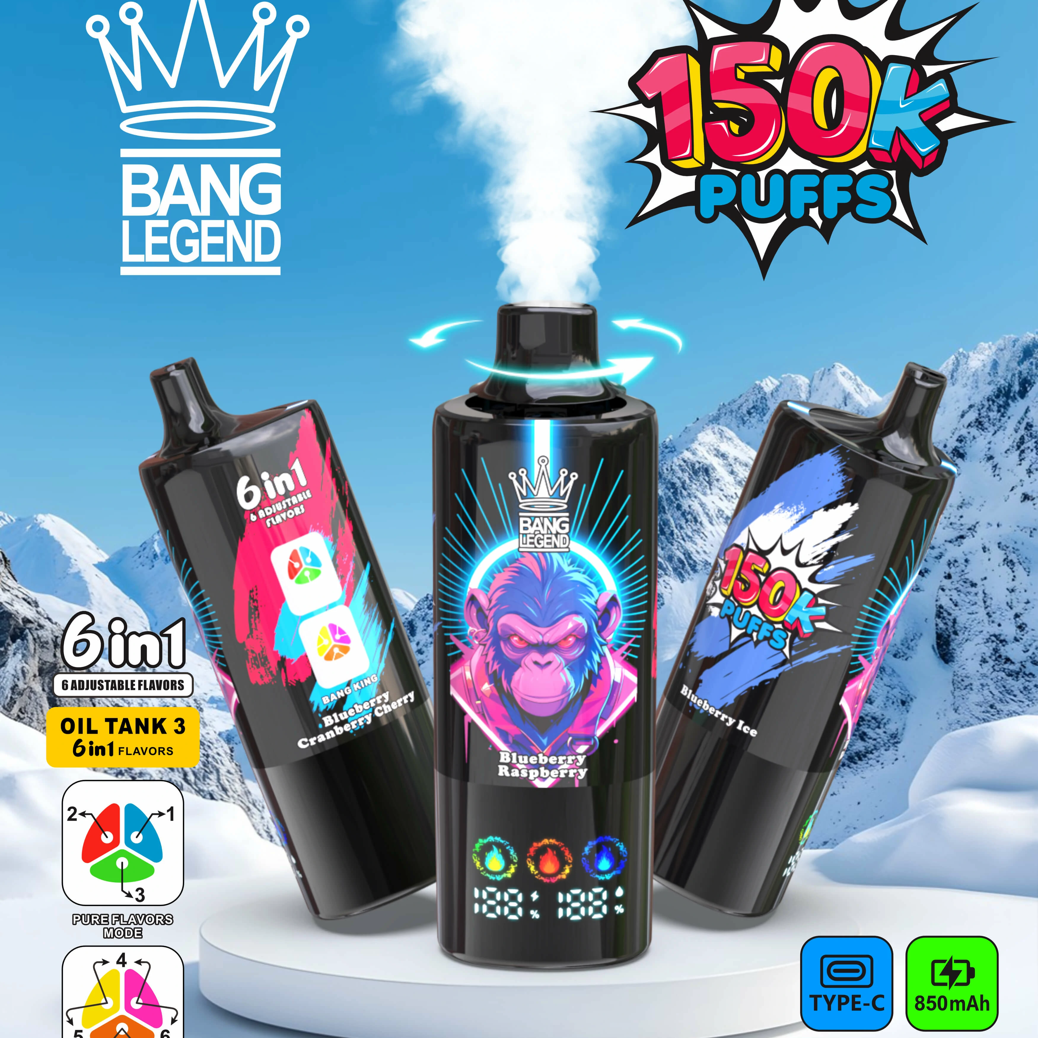 Bang Legend 150000パフ 使い捨て電子タバコ - image 8