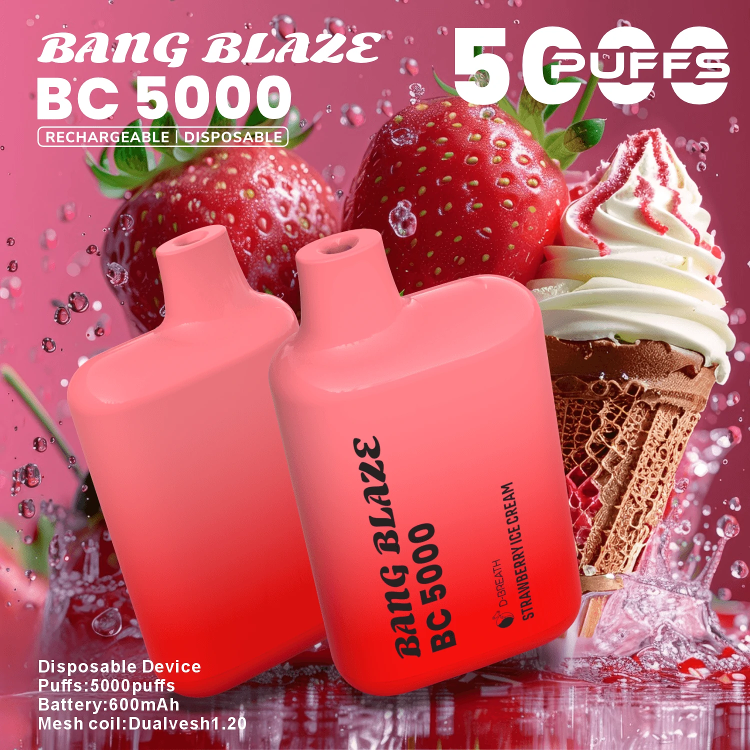 Bang Blaze BC 5000パフ 使い捨て電子タバコ - image 5
