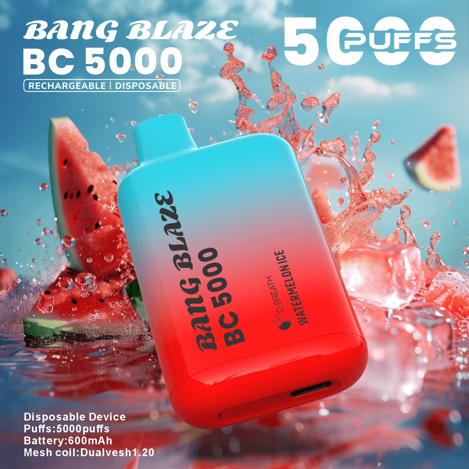 Bang Blaze BC 5000パフ 使い捨て電子タバコ - image 8