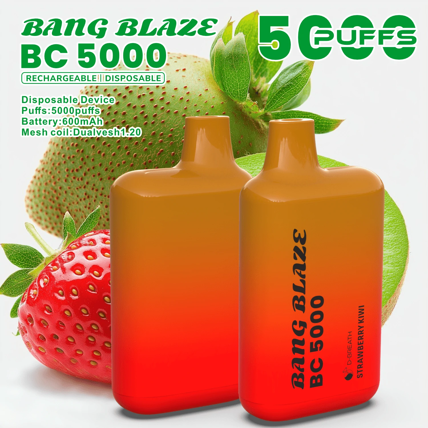 Bang Blaze BC 5000パフ 使い捨て電子タバコ - image 3