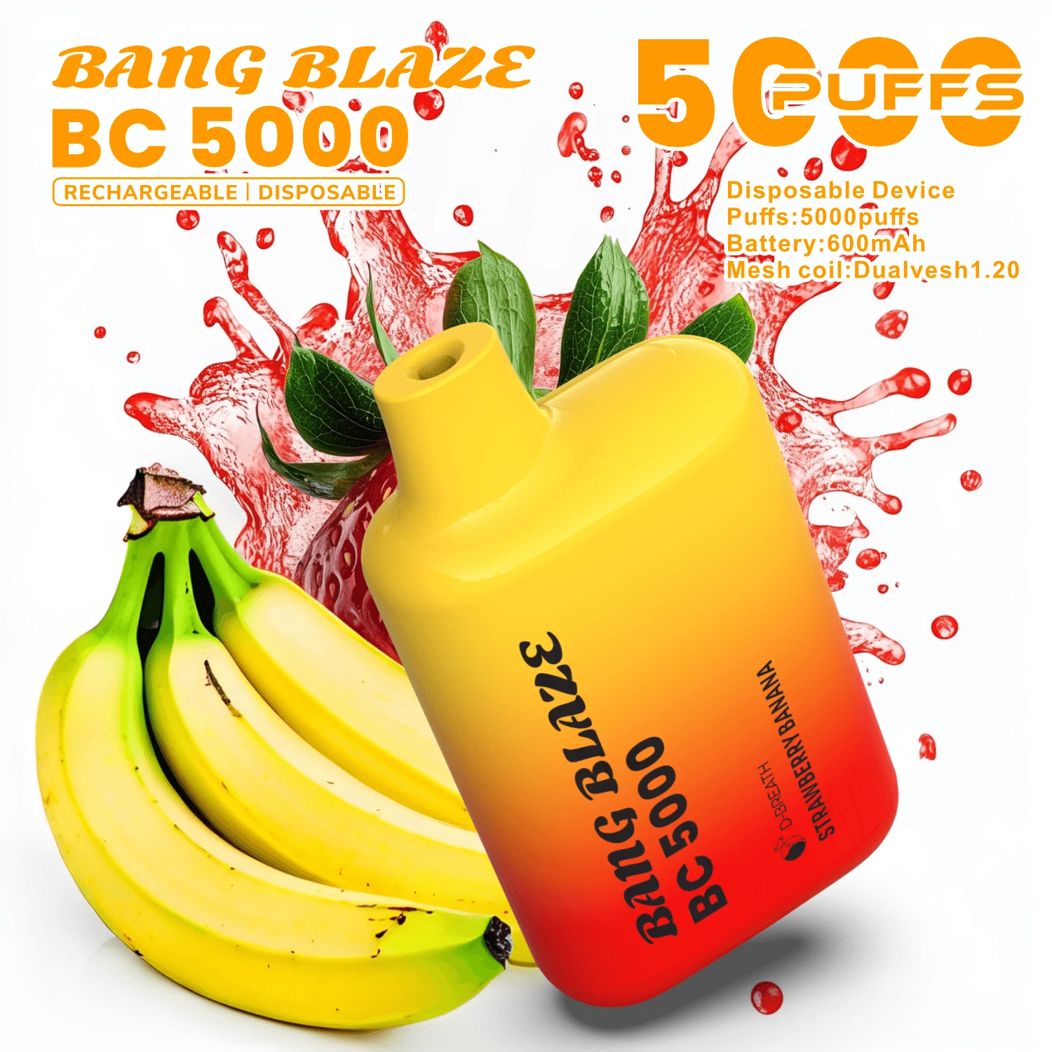 Bang Blaze BC 5000パフ 使い捨て電子タバコ - image 9