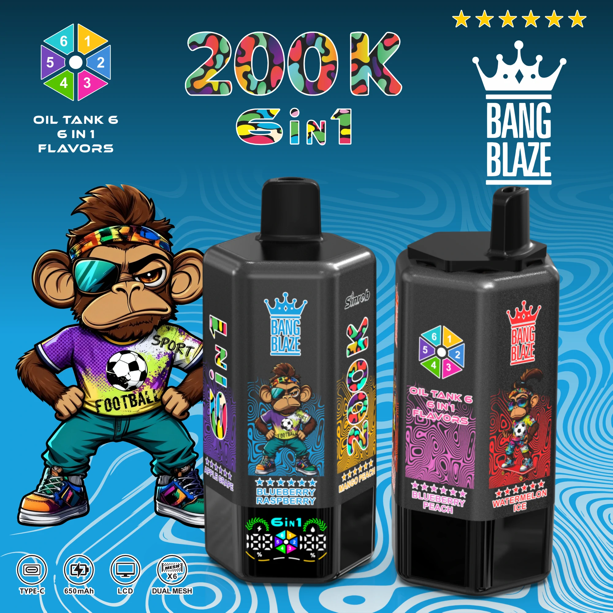 Bang Blaze 200000パフ 使い捨て電子タバコ - image 5