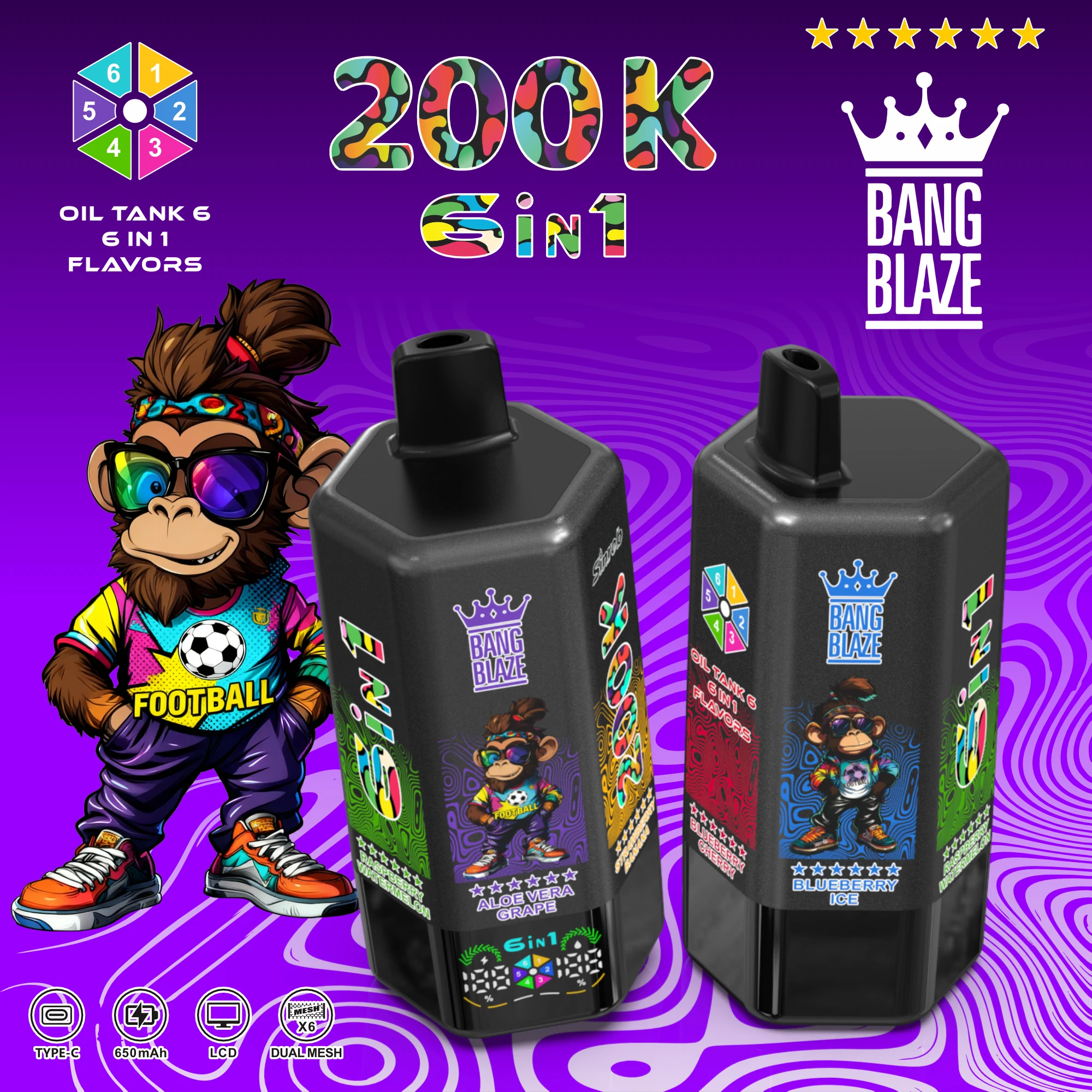Bang Blaze 200000パフ 使い捨て電子タバコ - image 7
