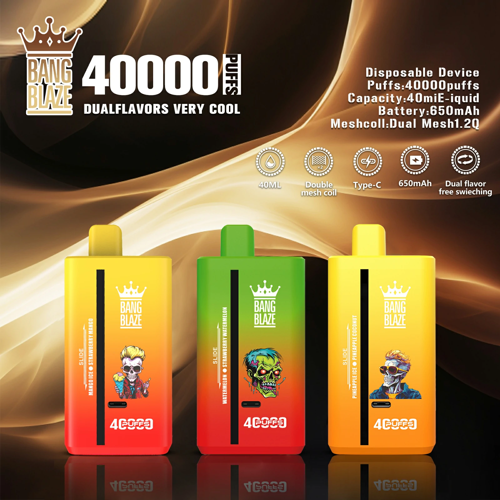 Bang Blaze 40000パフ 使い捨て電子タバコ - image 3
