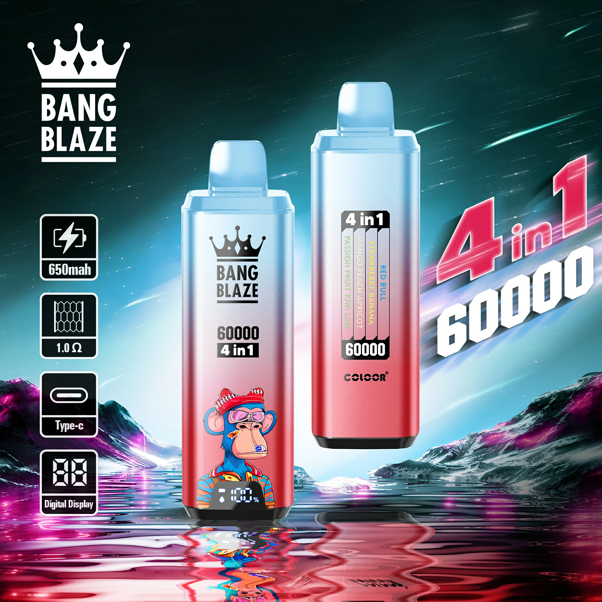 Bang Blaze 60000パフ 4-in-1 使い捨て電子タバコ - image 10