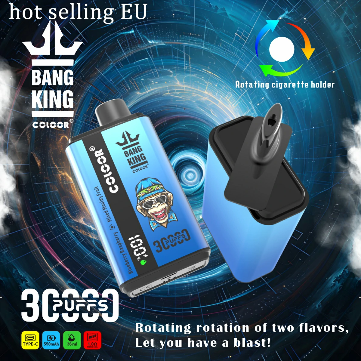 Bang King 30000パフ 2-in-1 使い捨て電子タバコ - image 2