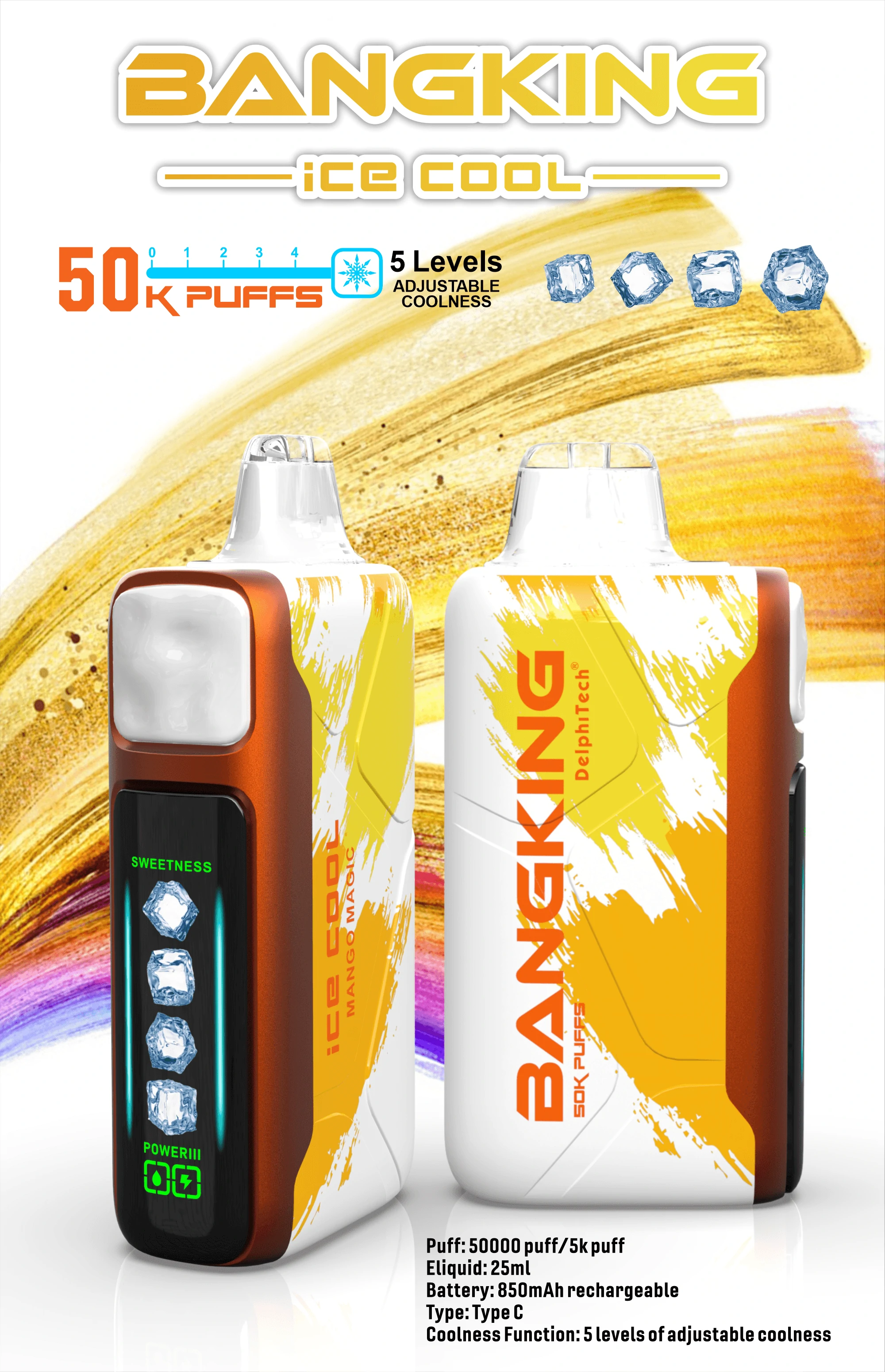 Bang King Ice Cool 60000パフ 使い捨て電子タバコ - image 7