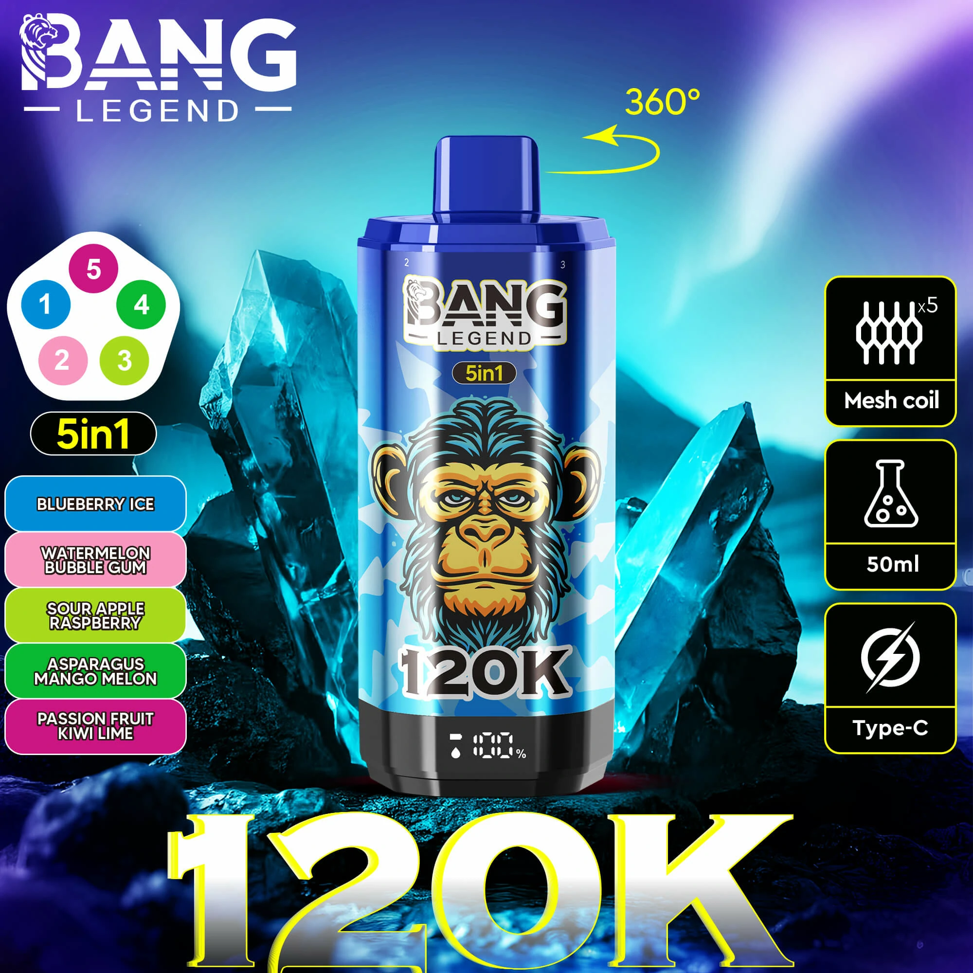 Bang Legend 120000パフ 使い捨て電子タバコ - image 10