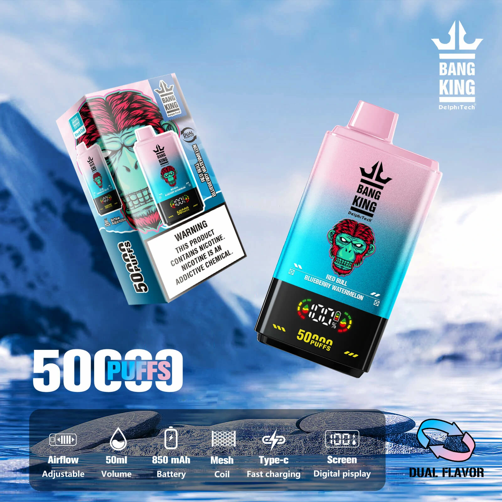 Bang King Twins 50000パフ 使い捨て電子タバコ - image 10