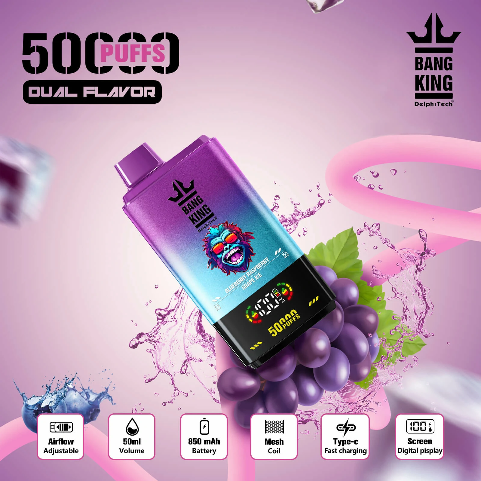 Bang King Twins 50000パフ 使い捨て電子タバコ - image 9