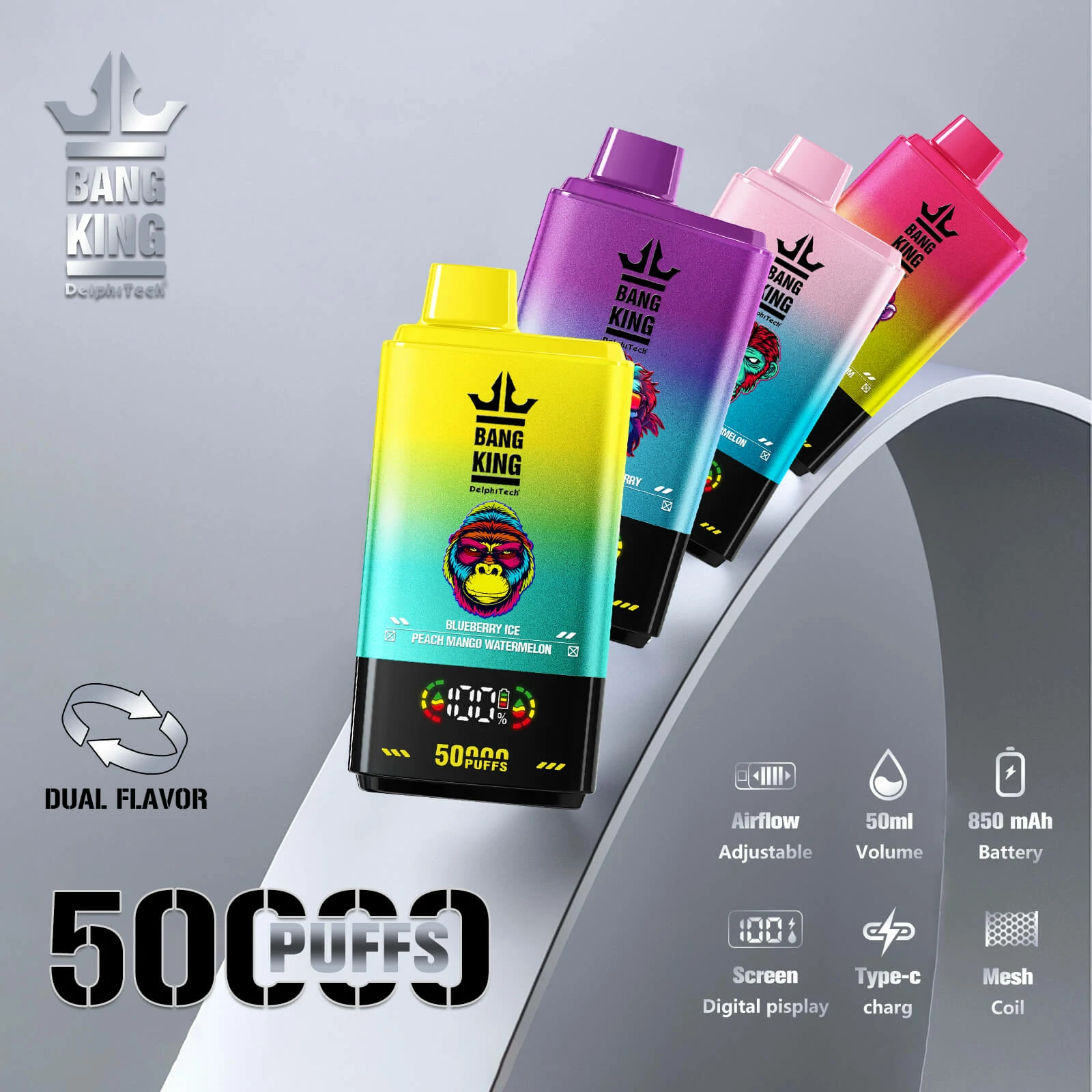 Bang King Twins 50000パフ 使い捨て電子タバコ - image 4