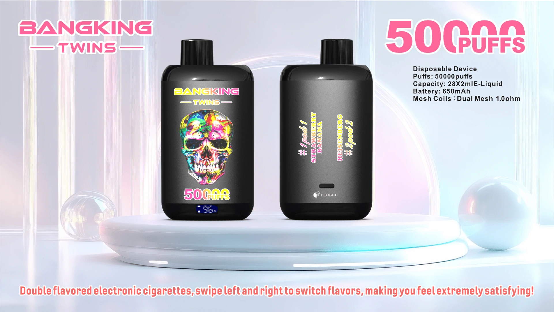 Bang King Twins 50000パフ 使い捨て電子タバコ - image 2