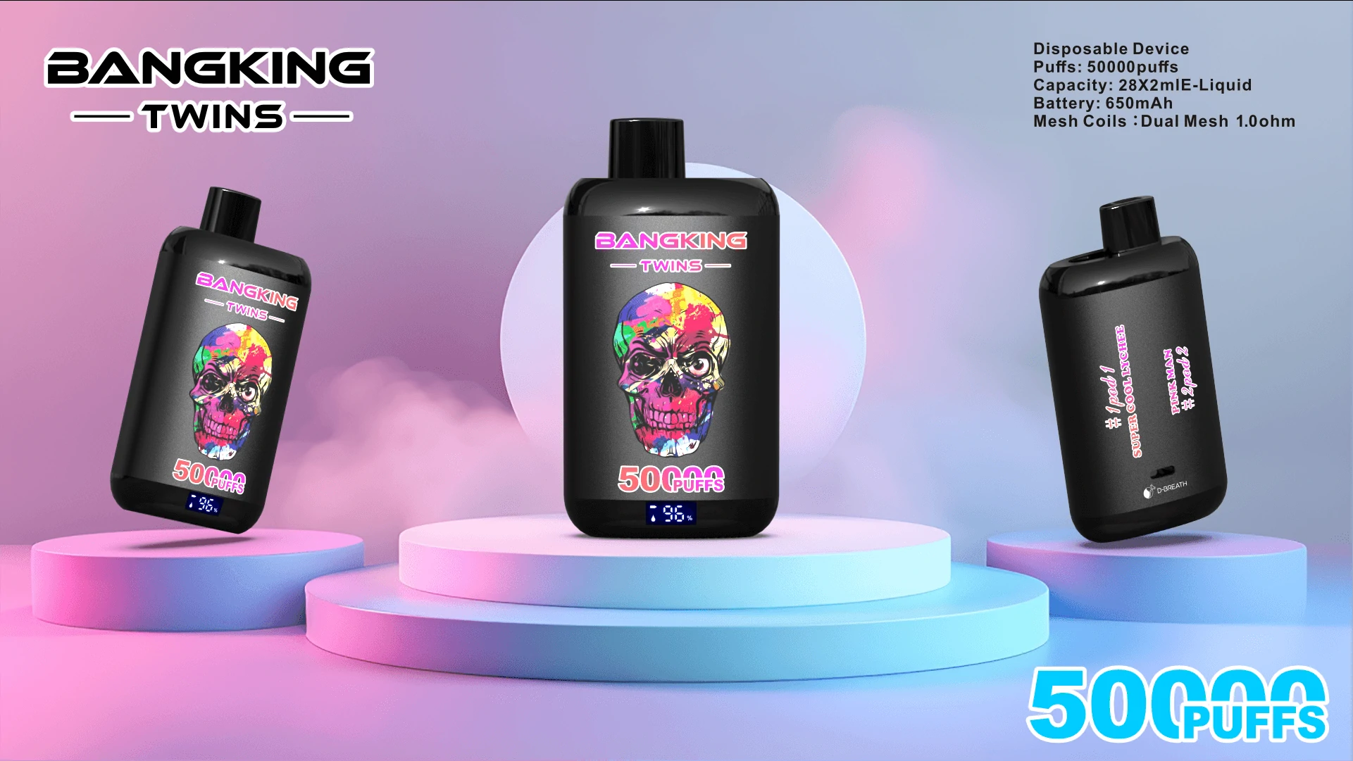 Bang King Twins 50000パフ 使い捨て電子タバコ - image 3