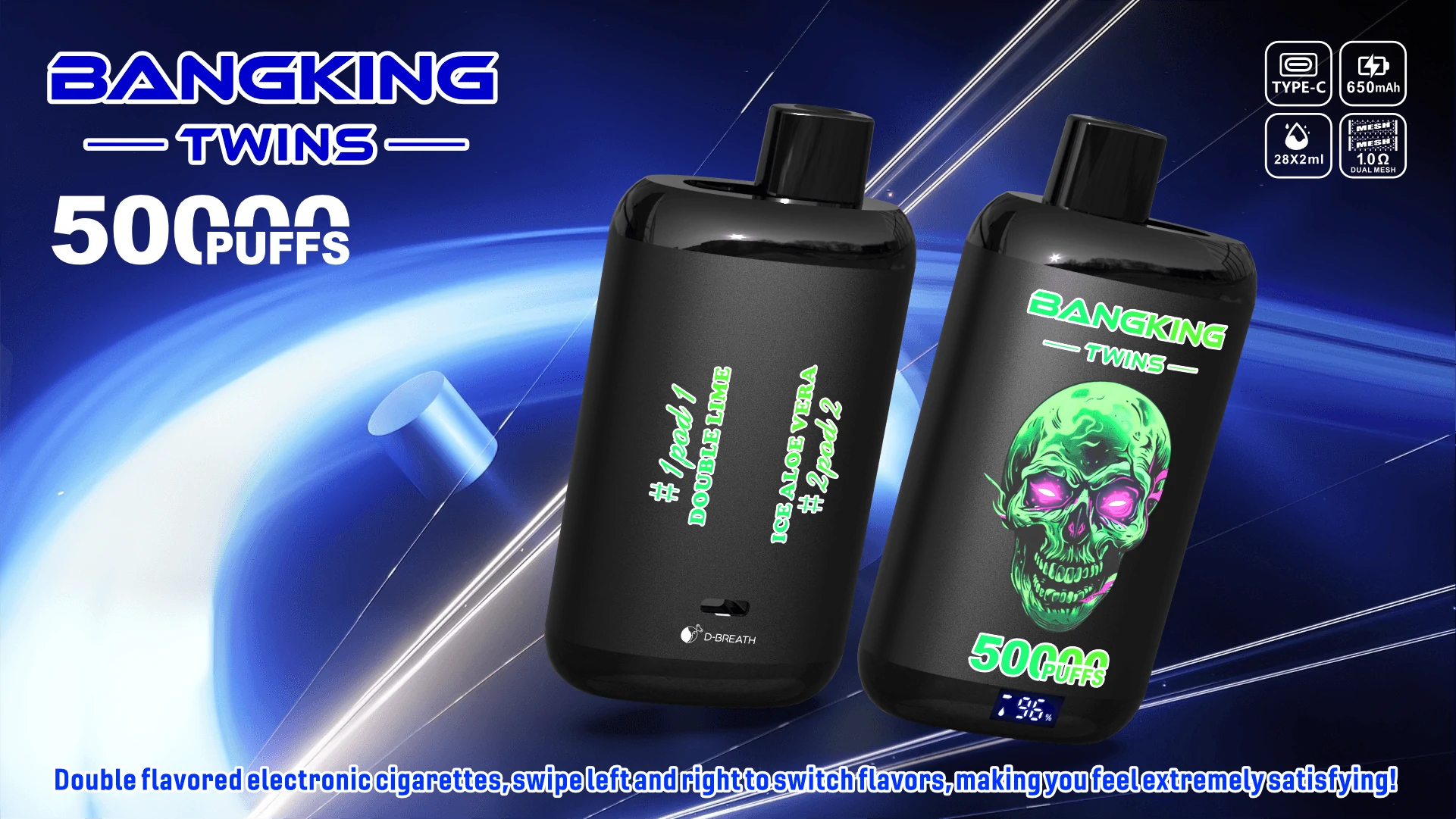 Bang King Twins 50000パフ 使い捨て電子タバコ - image 9