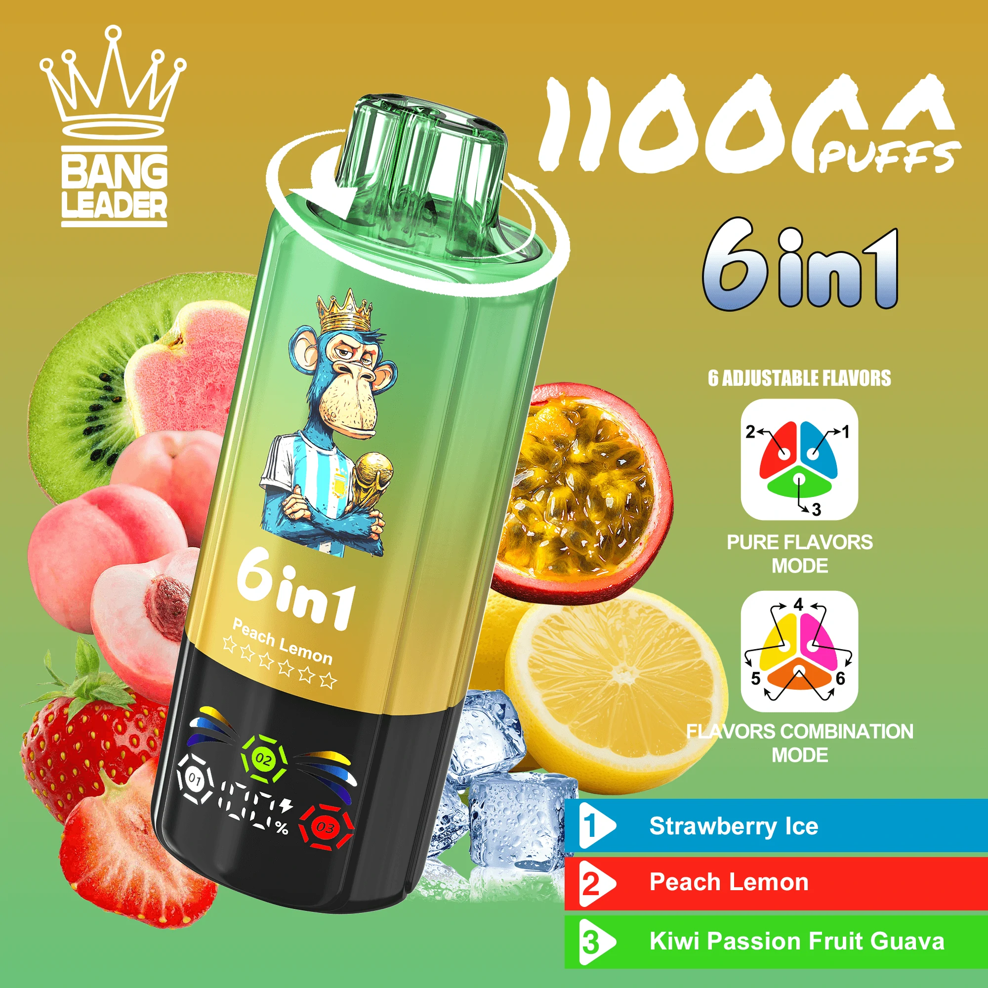Bang Leader 110000パフ 6-in-1 使い捨て電子タバコ - image 9