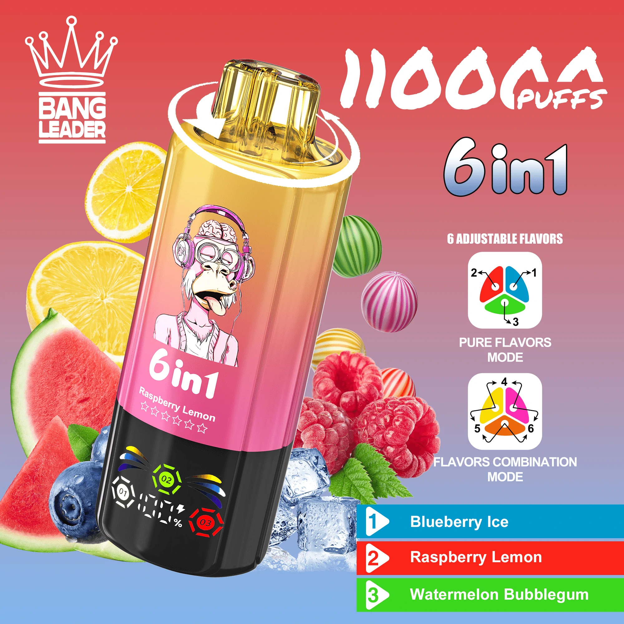 Bang Leader 110000パフ 6-in-1 使い捨て電子タバコ - image 7