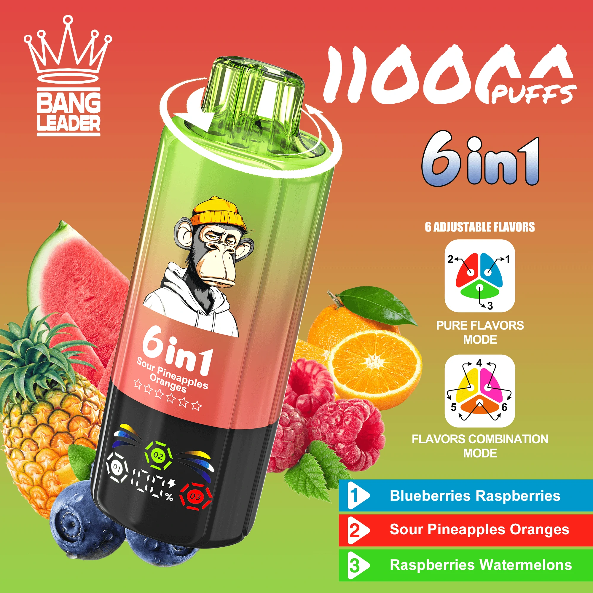 Bang Leader 110000パフ 6-in-1 使い捨て電子タバコ - image 6
