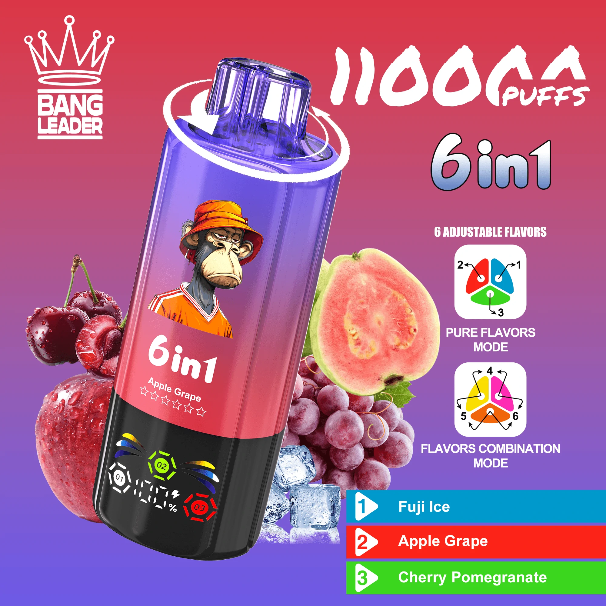 Bang Leader 110000パフ 6-in-1 使い捨て電子タバコ - image 5