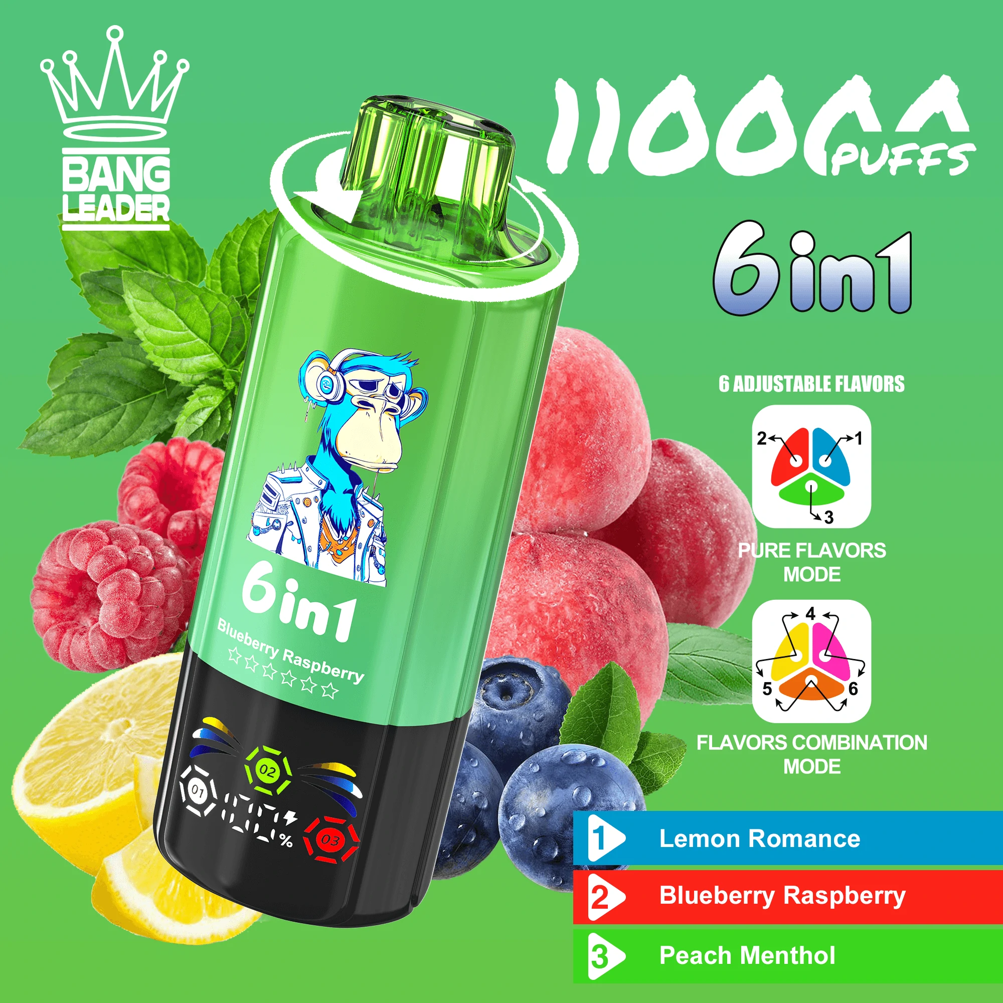 Bang Leader 110000パフ 6-in-1 使い捨て電子タバコ - image 3