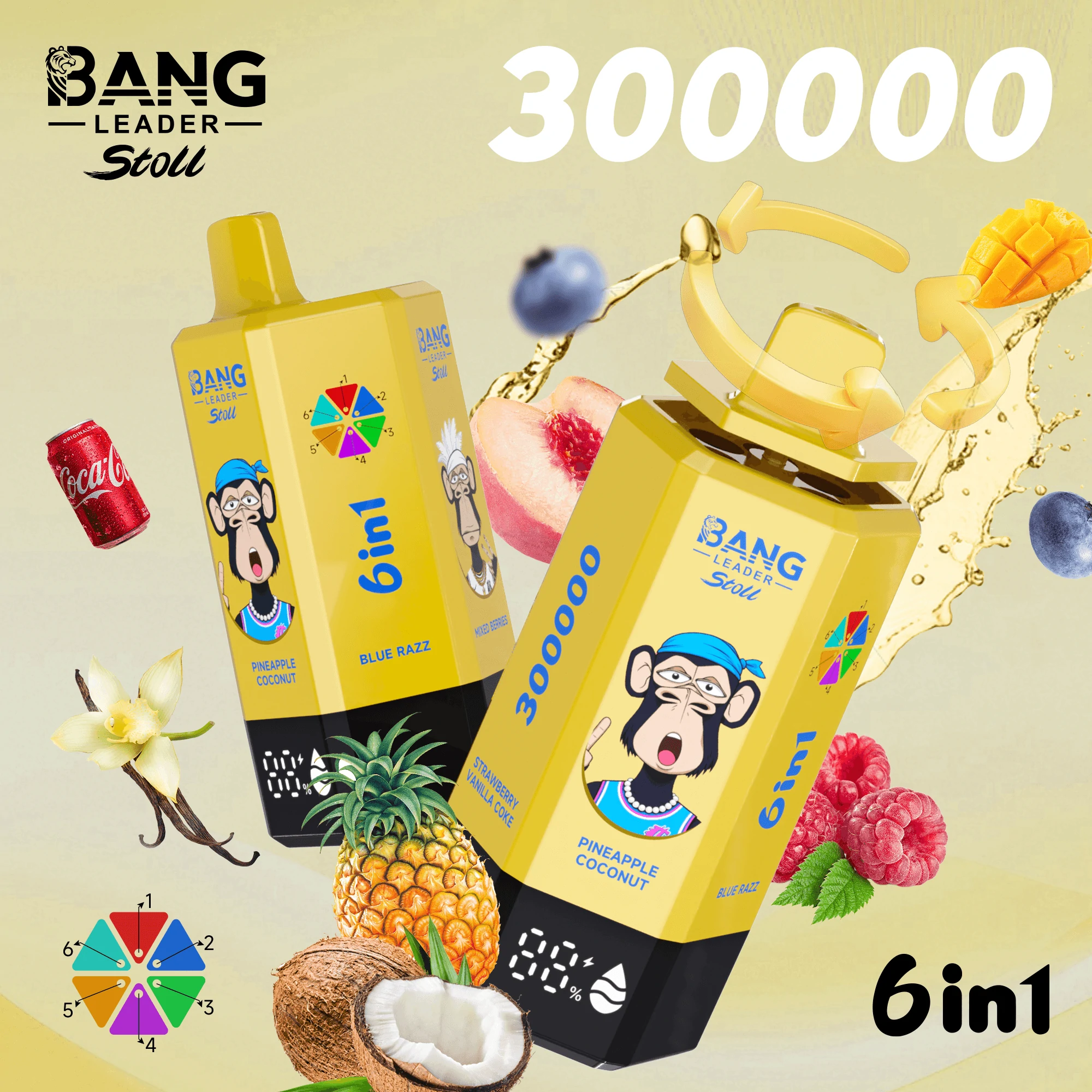 Bang Leader 300000パフ 6-in-1 使い捨て電子タバコ - image 6