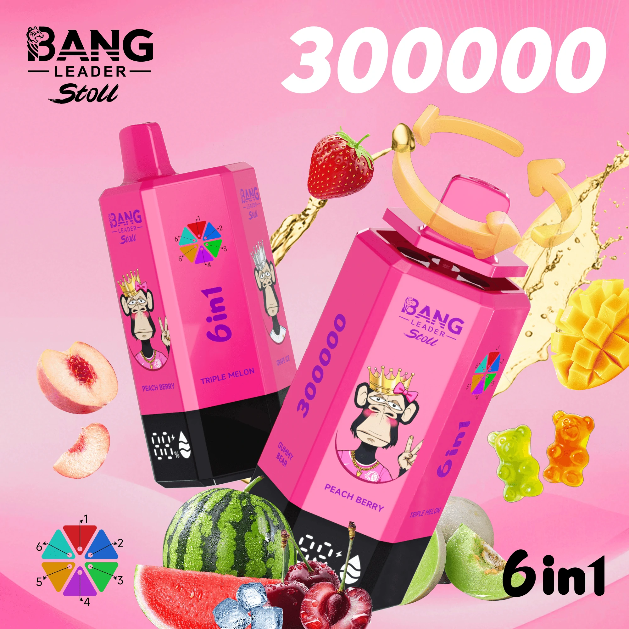 Bang Leader 300000パフ 6-in-1 使い捨て電子タバコ - image 9