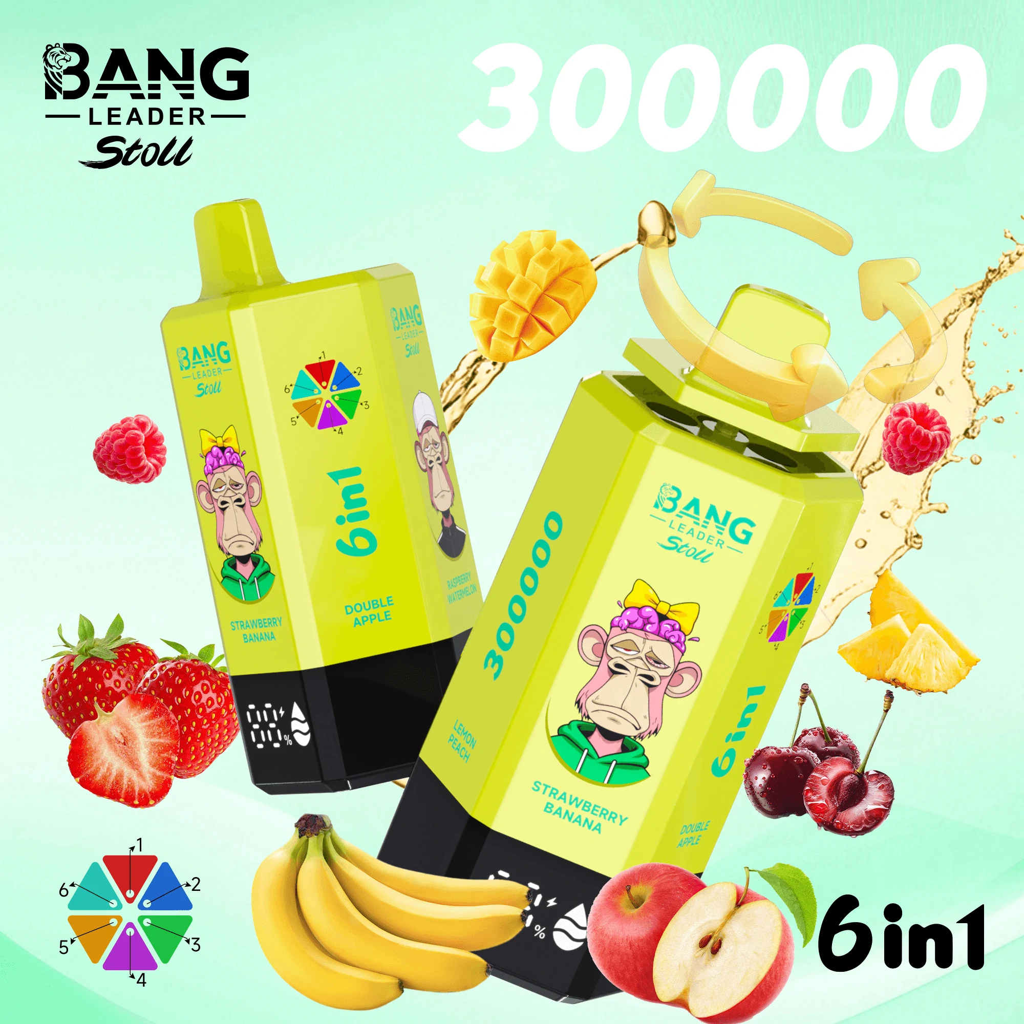 Bang Leader 300000パフ 6-in-1 使い捨て電子タバコ - image 3