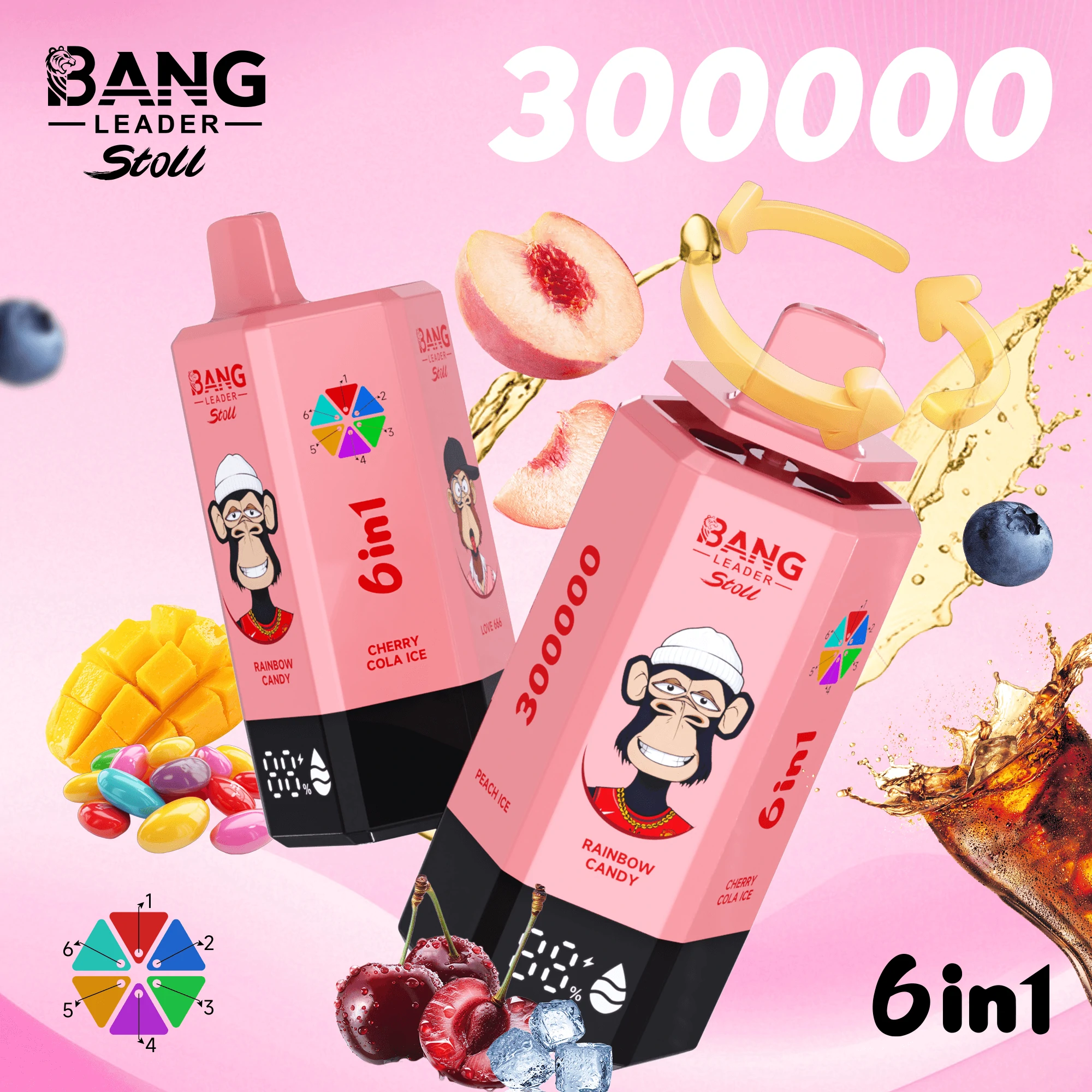 Bang Leader 300000パフ 6-in-1 使い捨て電子タバコ - image 8