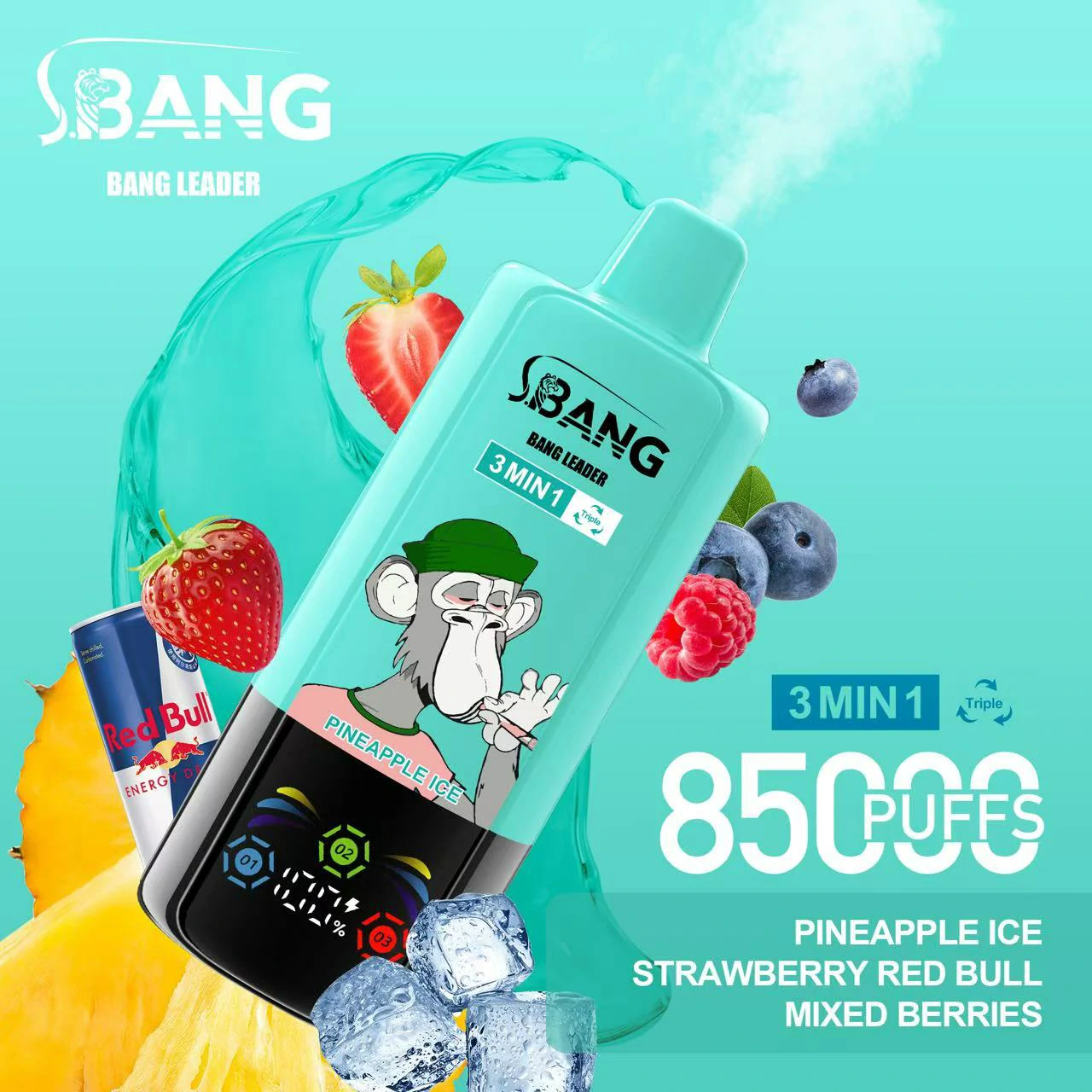Bang Leader 85000パフ 3-in-1 使い捨て電子タバコ - image 8