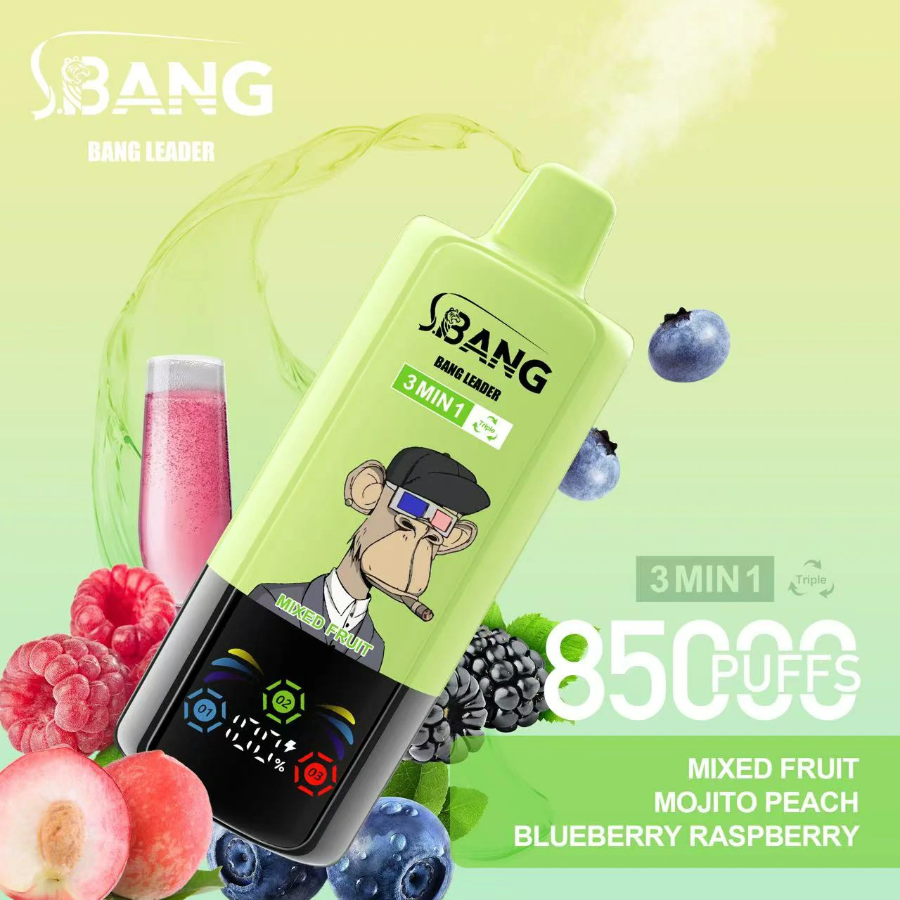 Bang Leader 85000パフ 3-in-1 使い捨て電子タバコ - image 10