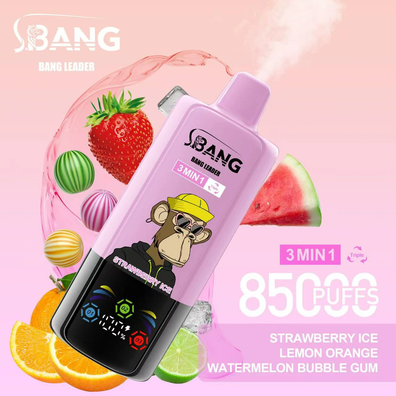 Bang Leader 85000パフ 3-in-1 使い捨て電子タバコ - image 2
