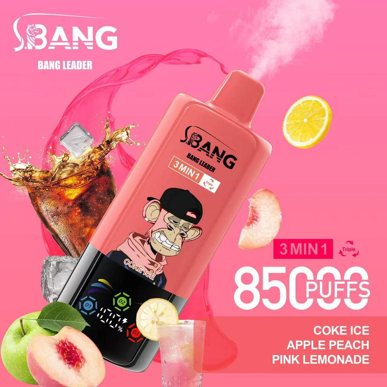 Bang Leader 85000パフ 3-in-1 使い捨て電子タバコ - image 9