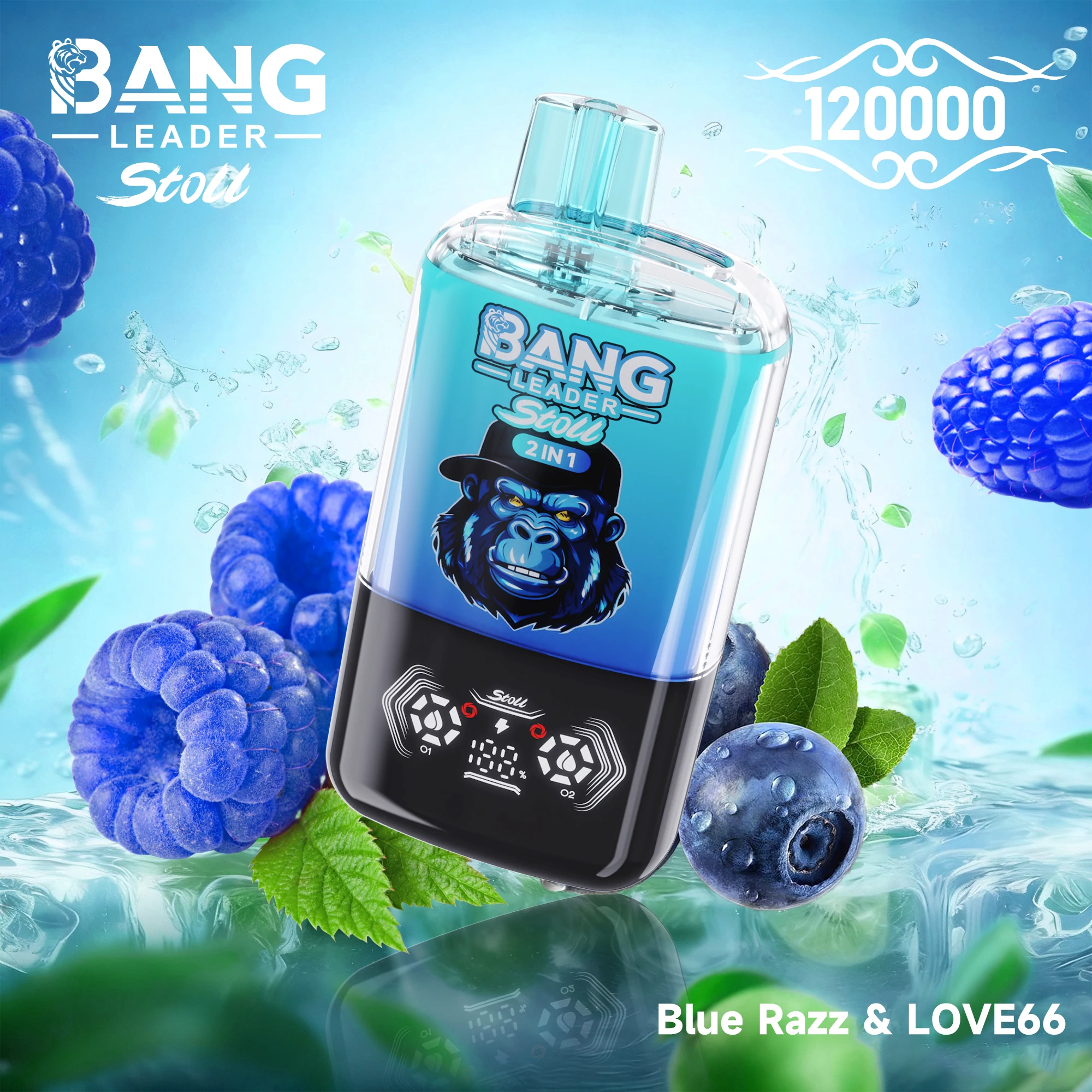 Bang Leader 120000パフ 2-in-1 使い捨て電子タバコ